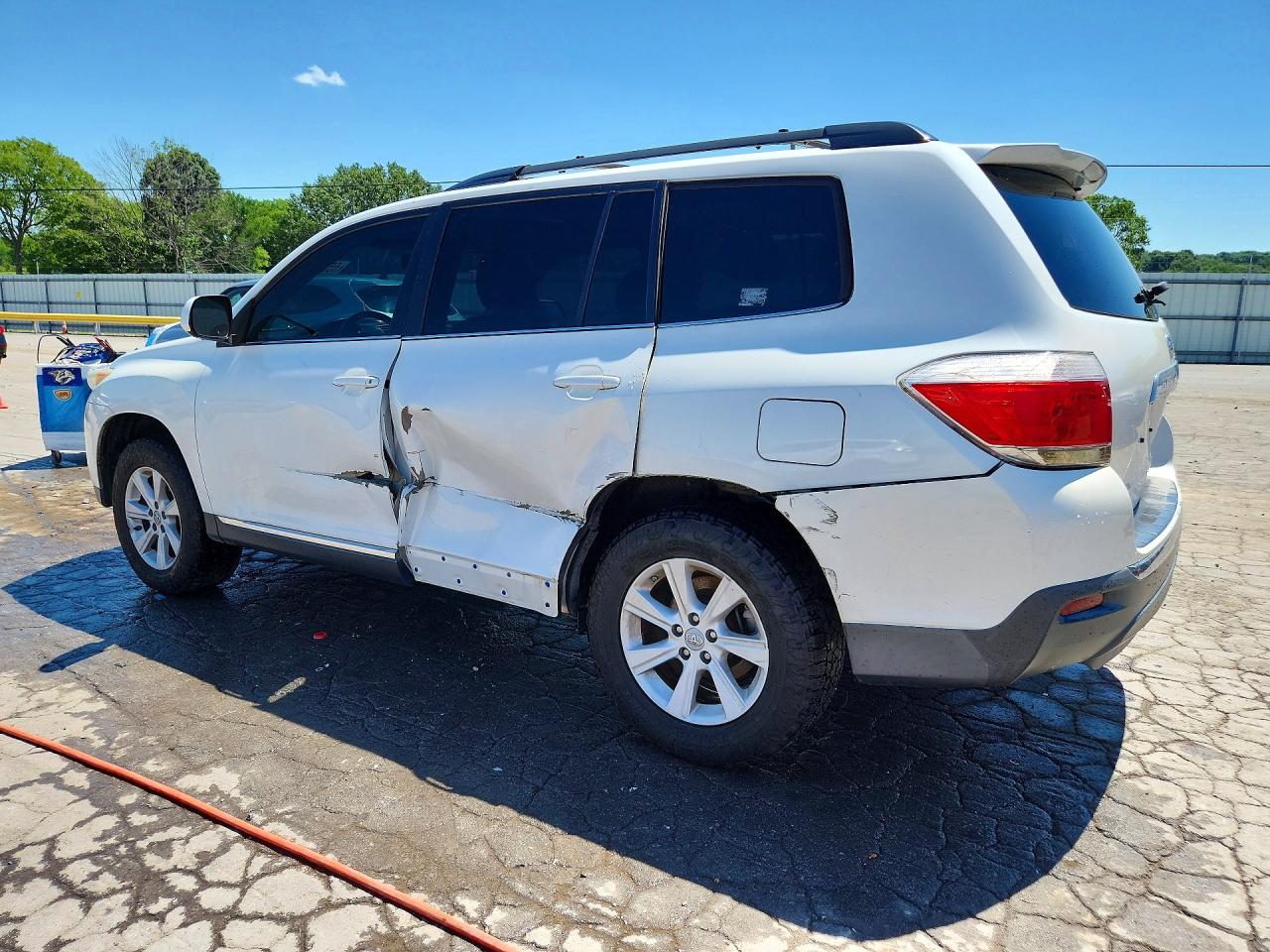2013 Toyota Highlander Se White vin: 5TDZK3EH1DS100547