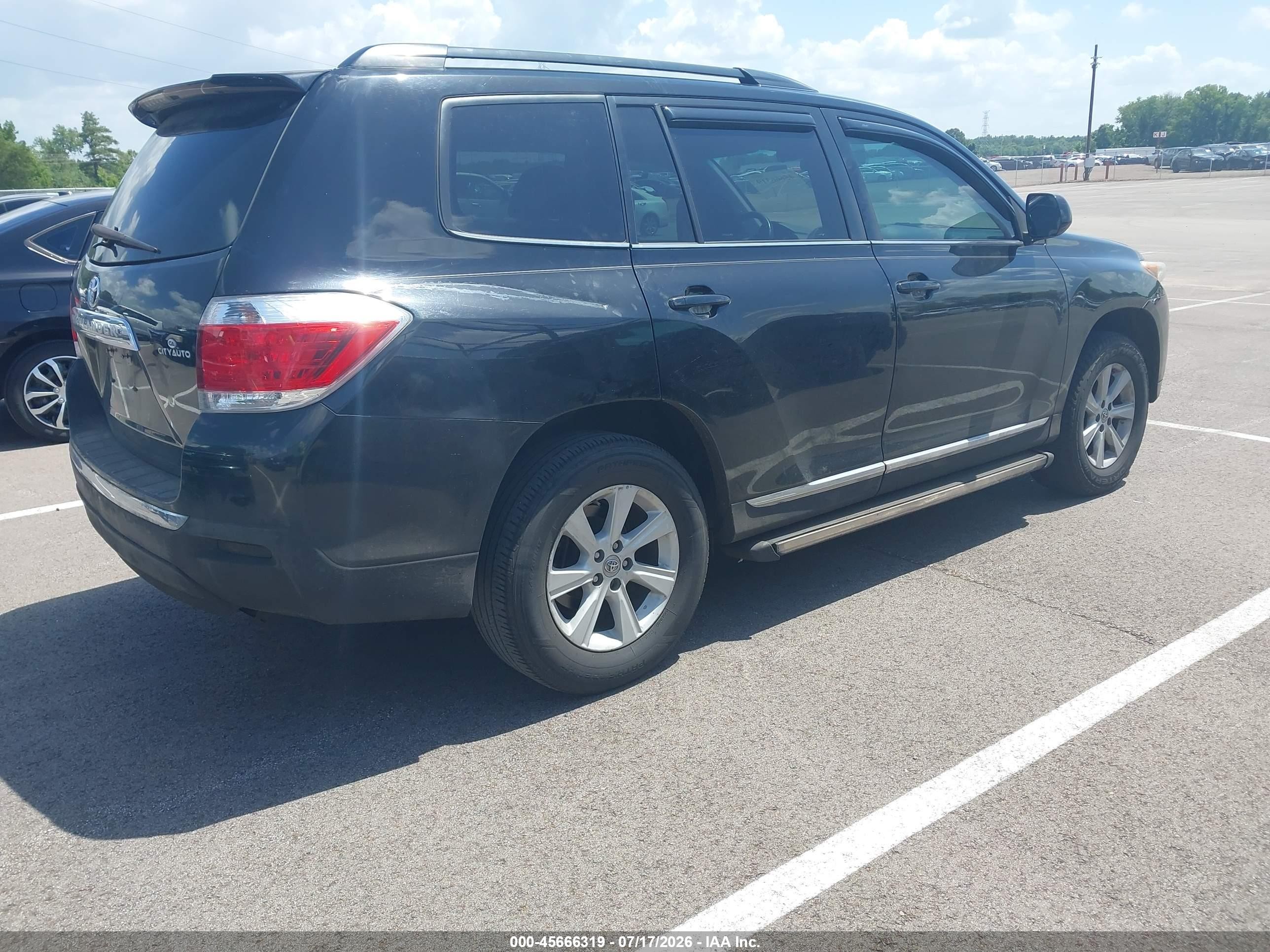 2013 Toyota Highlander Se V6 Black vin: 5TDZK3EH1DS118658