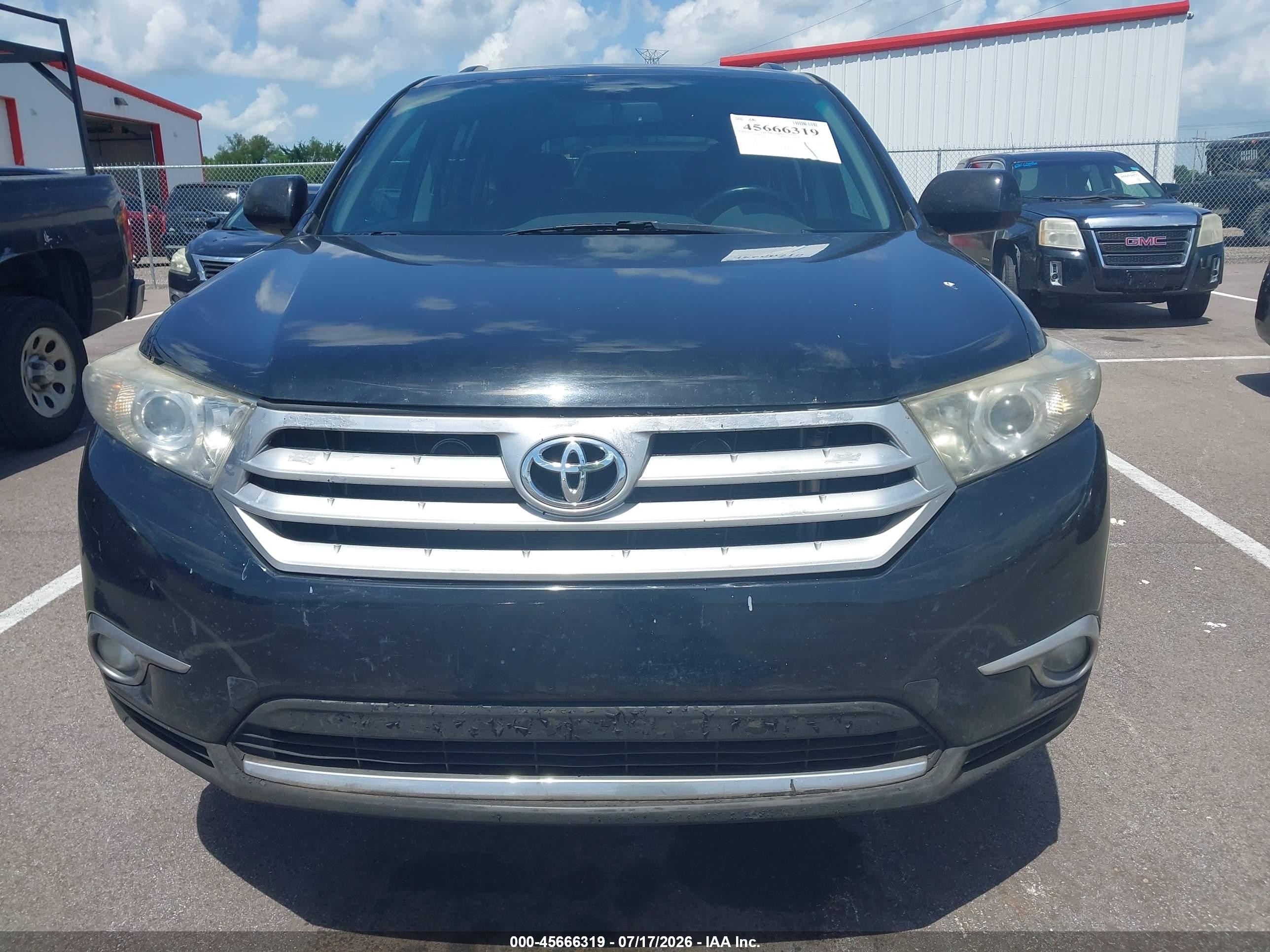 2013 Toyota Highlander Se V6 Black vin: 5TDZK3EH1DS118658