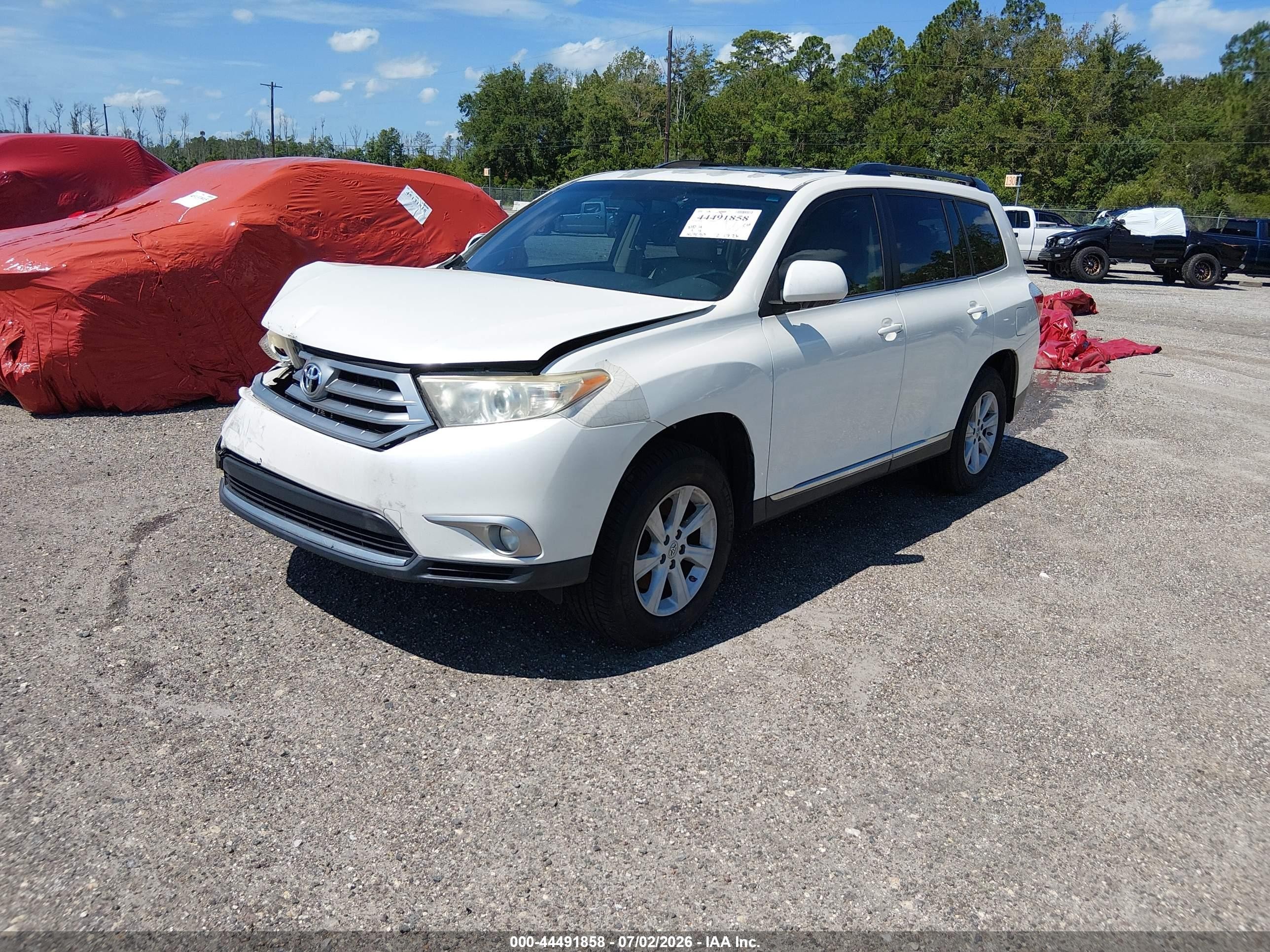 2013 Toyota Highlander Se V6 Белый vin: 5TDZK3EH1DS124170