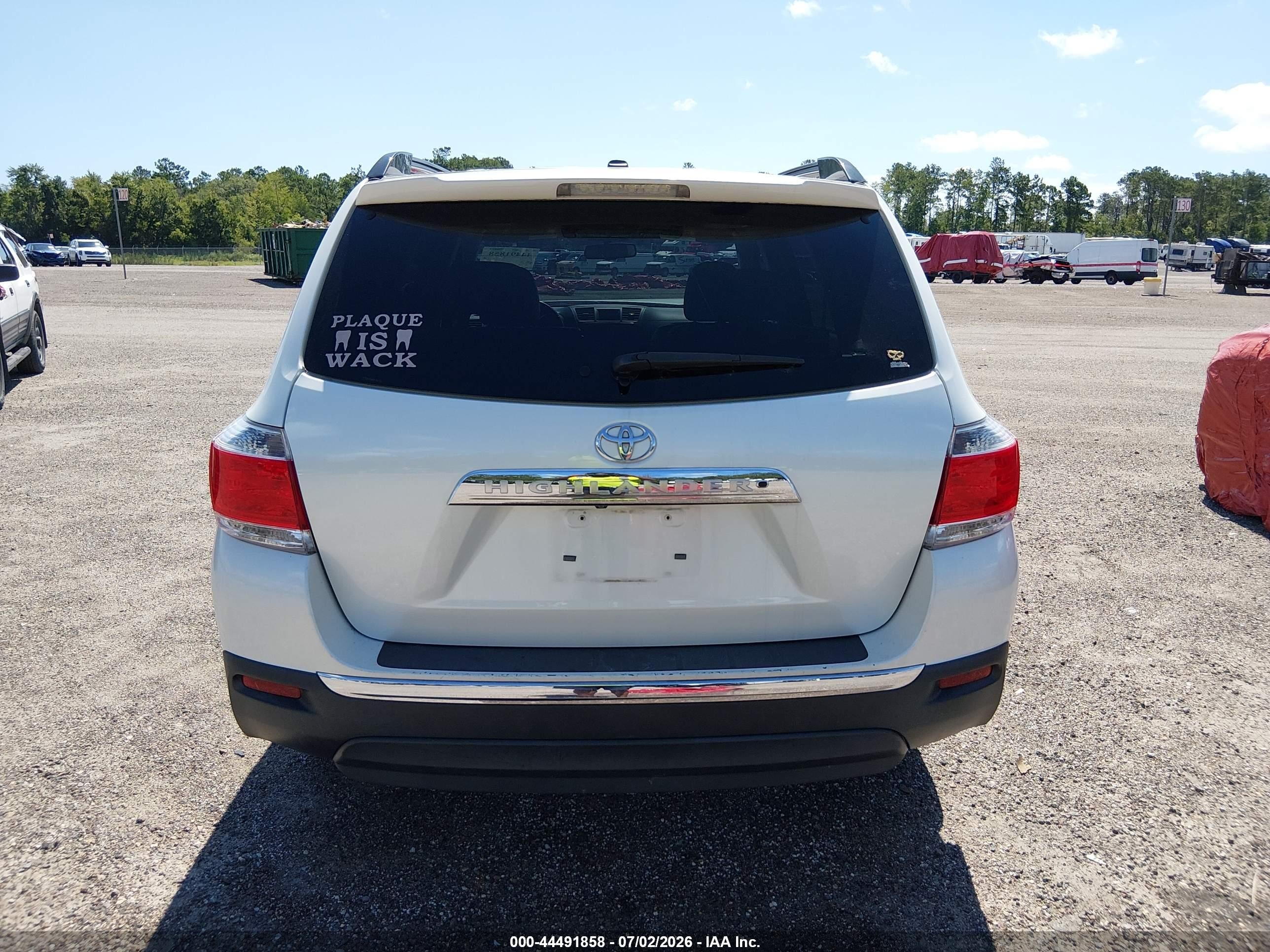 2013 Toyota Highlander Se V6 Белый vin: 5TDZK3EH1DS124170