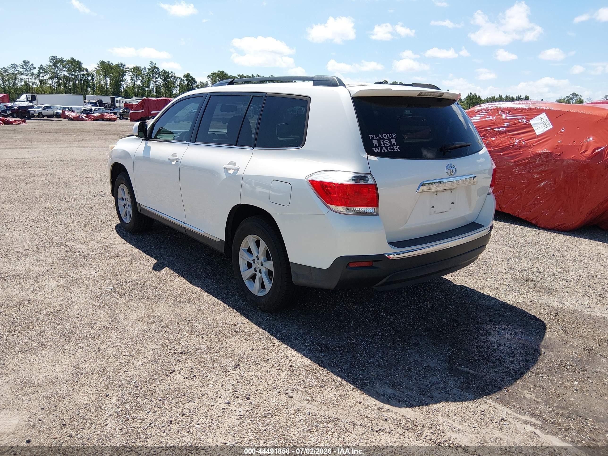 2013 Toyota Highlander Se V6 Белый vin: 5TDZK3EH1DS124170