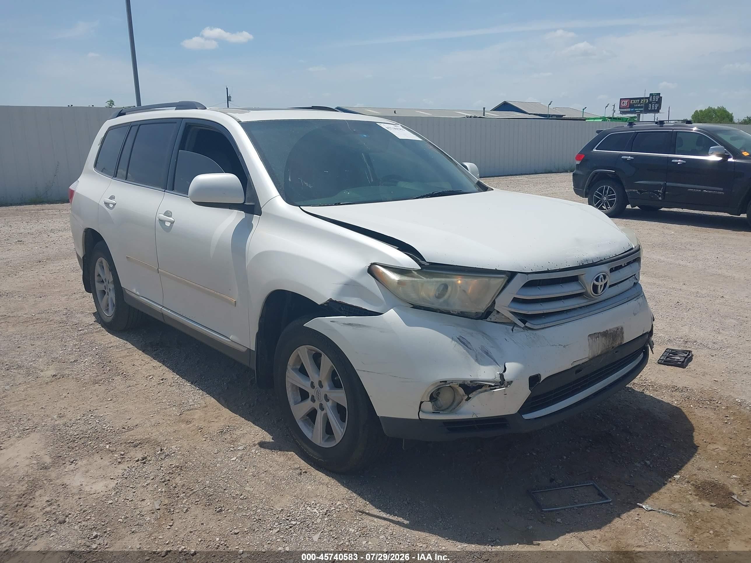 2011 Toyota Highlander Se V6 White vin: 5TDZK3EH2BS043367