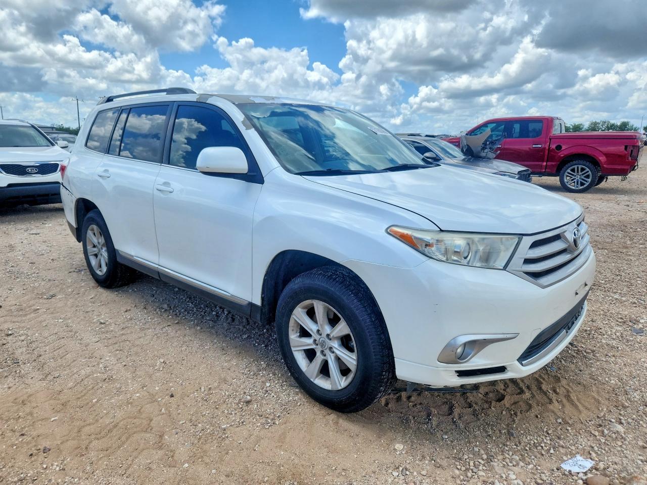 2012 Toyota Highlander Se White vin: 5TDZK3EH2CS050529