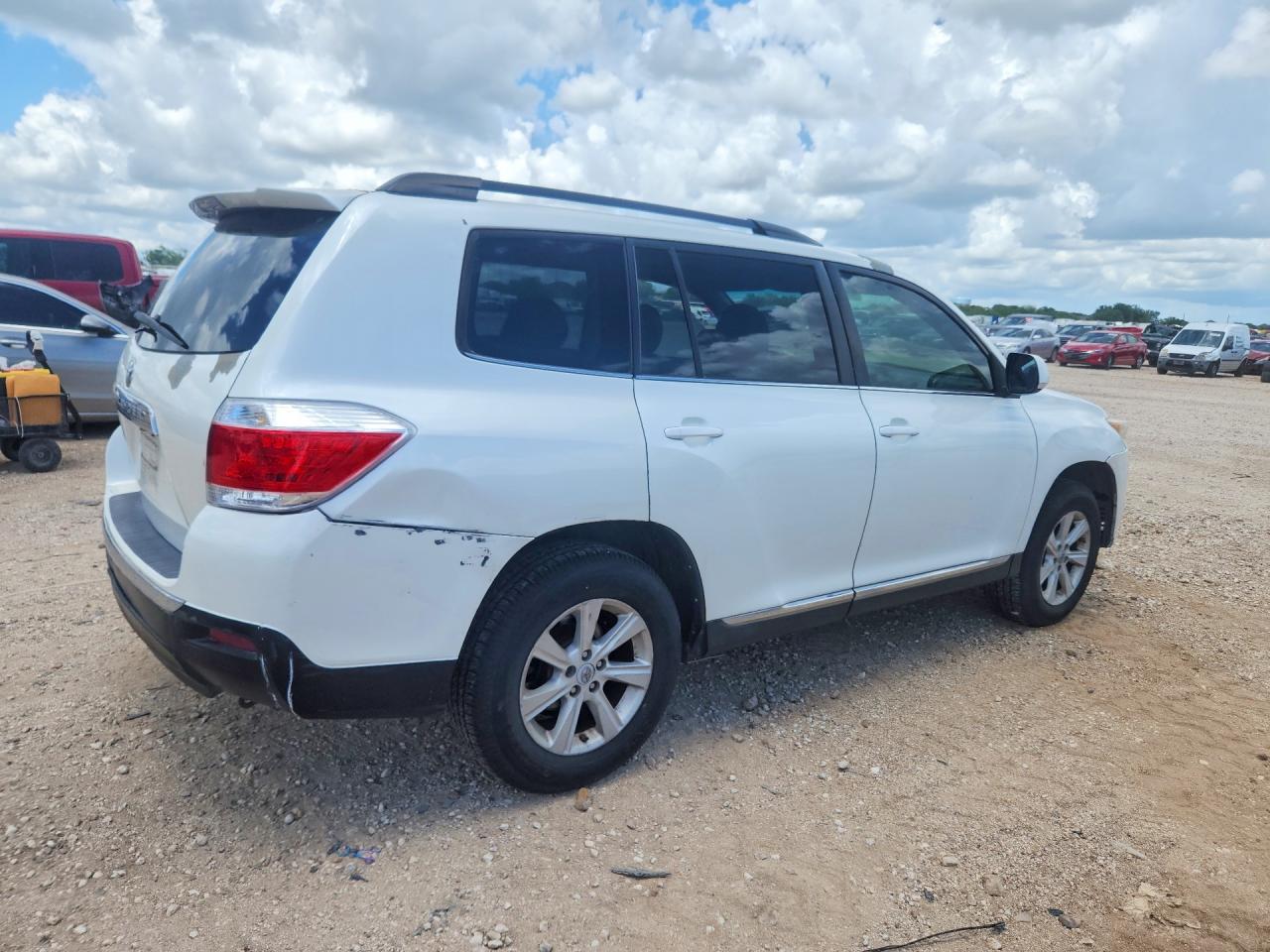 2012 Toyota Highlander Se White vin: 5TDZK3EH2CS050529