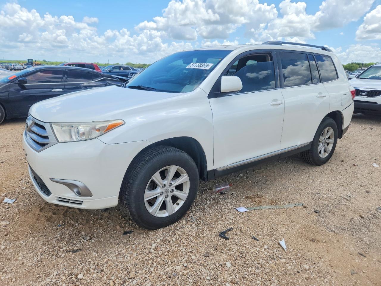 2012 Toyota Highlander Se White vin: 5TDZK3EH2CS050529