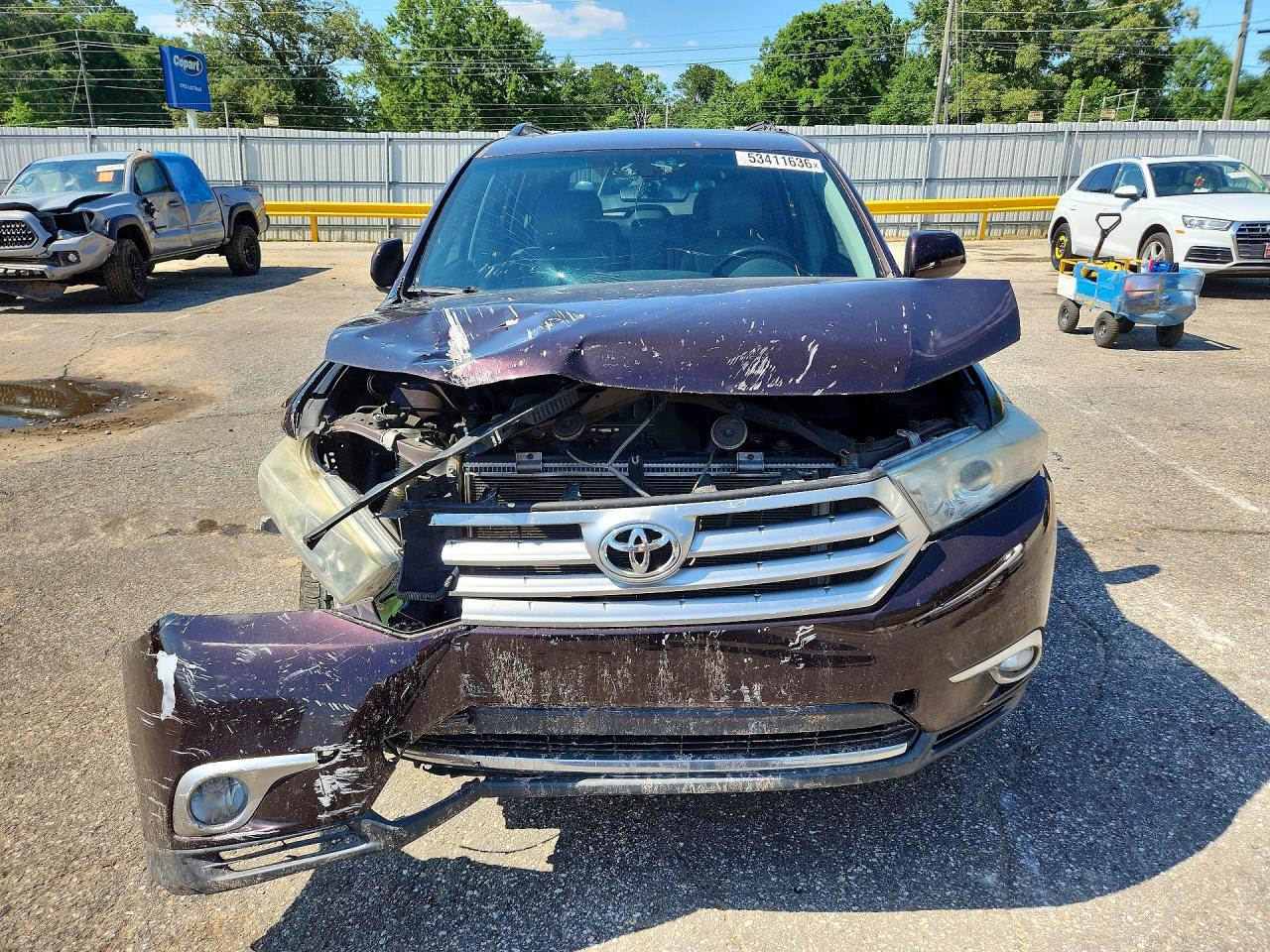 2013 Toyota Highlander Se Burgundy vin: 5TDZK3EH2DS104588