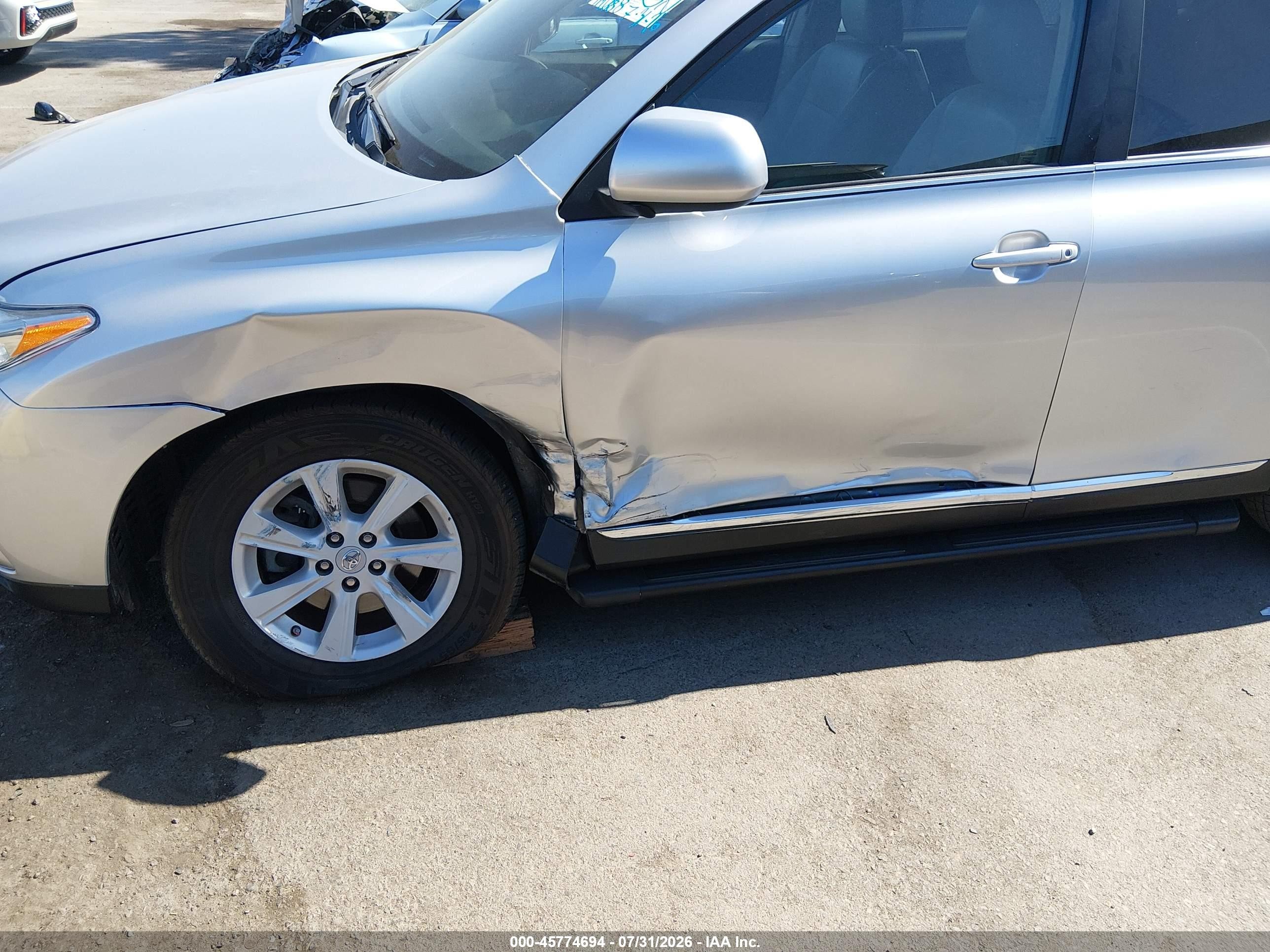 2013 Toyota Highlander Se V6 Silver vin: 5TDZK3EH2DS108544