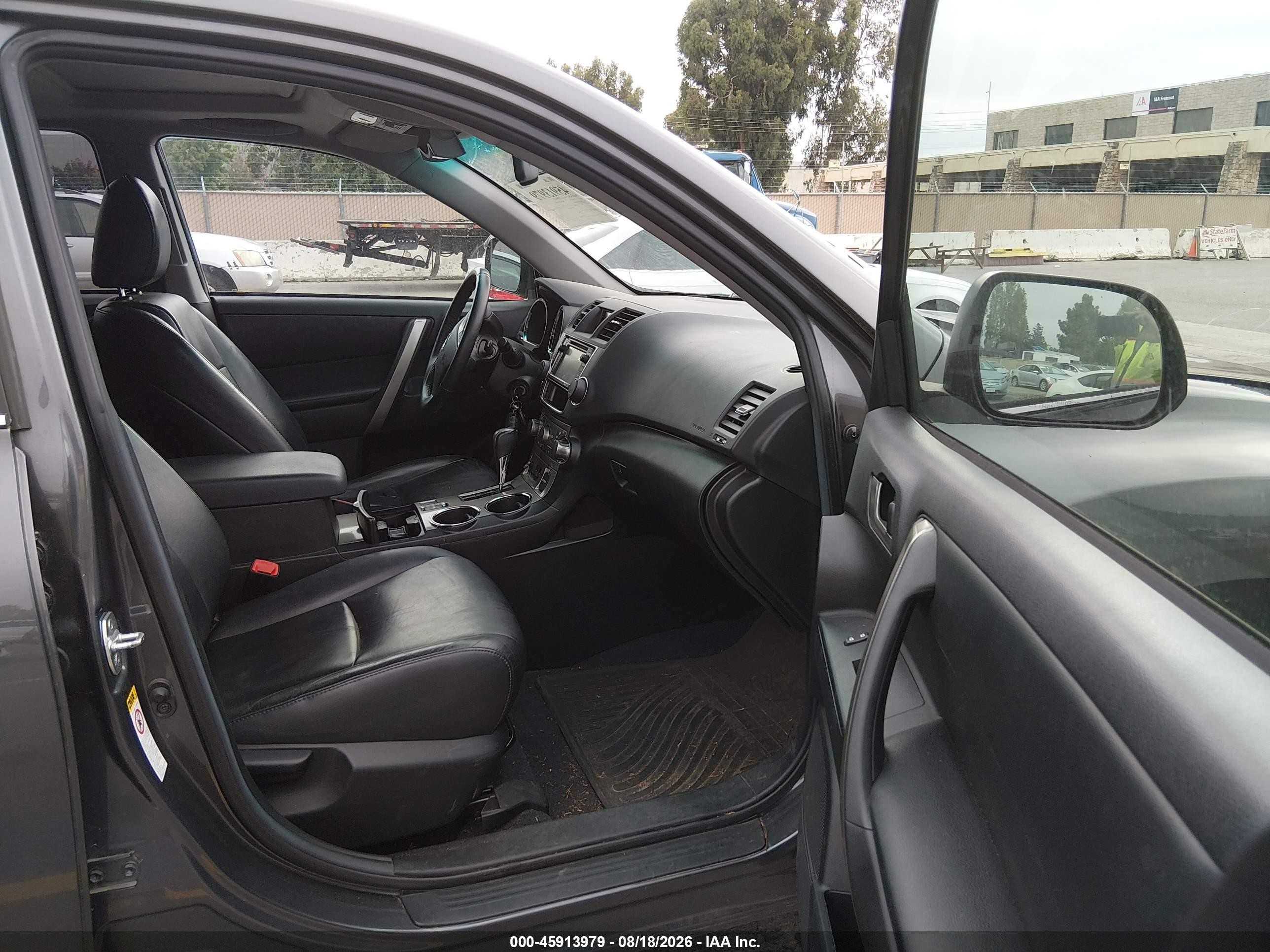 2013 Toyota Highlander Se V6 Gray vin: 5TDZK3EH2DS109404