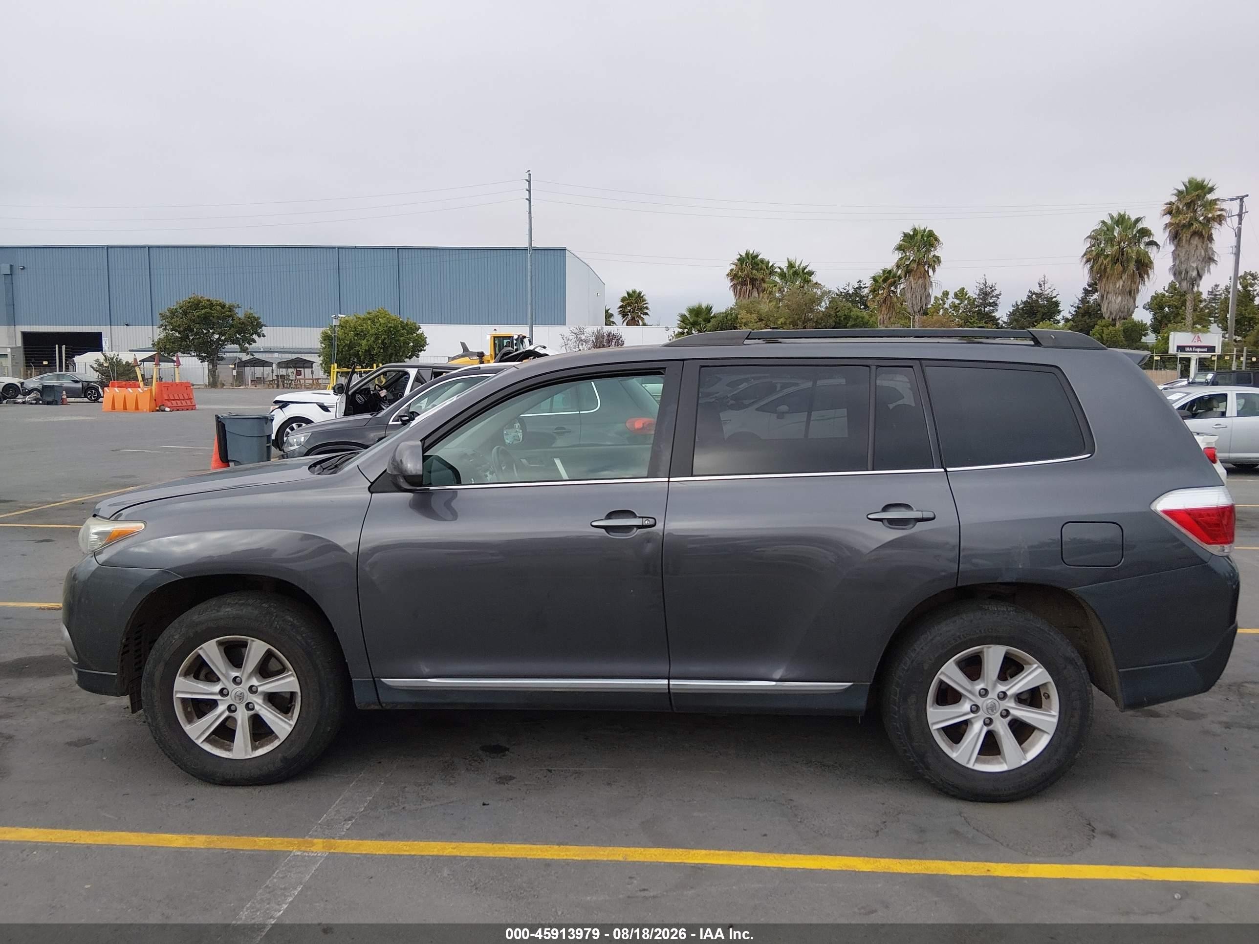 2013 Toyota Highlander Se V6 Gray vin: 5TDZK3EH2DS109404