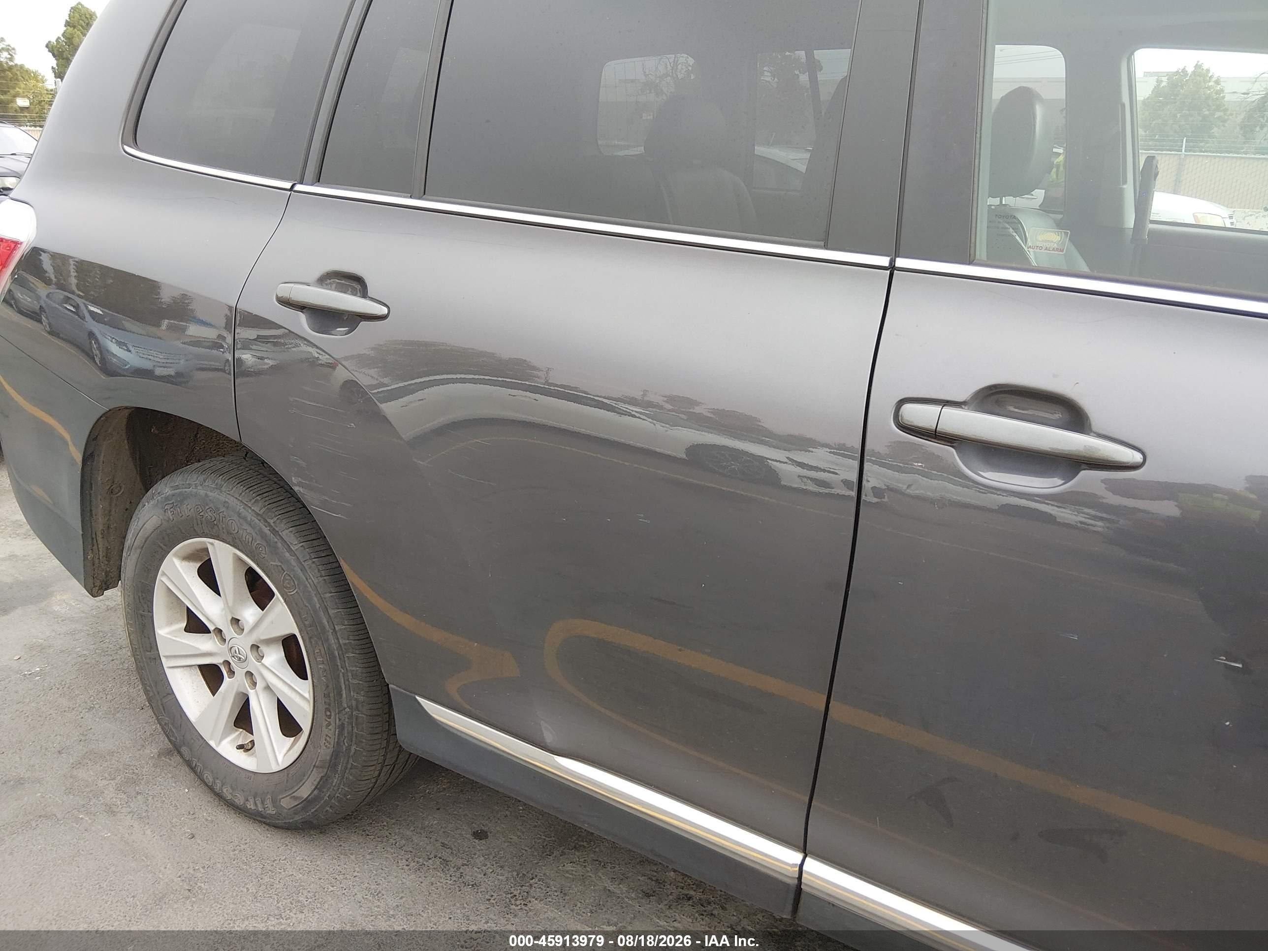 2013 Toyota Highlander Se V6 Gray vin: 5TDZK3EH2DS109404