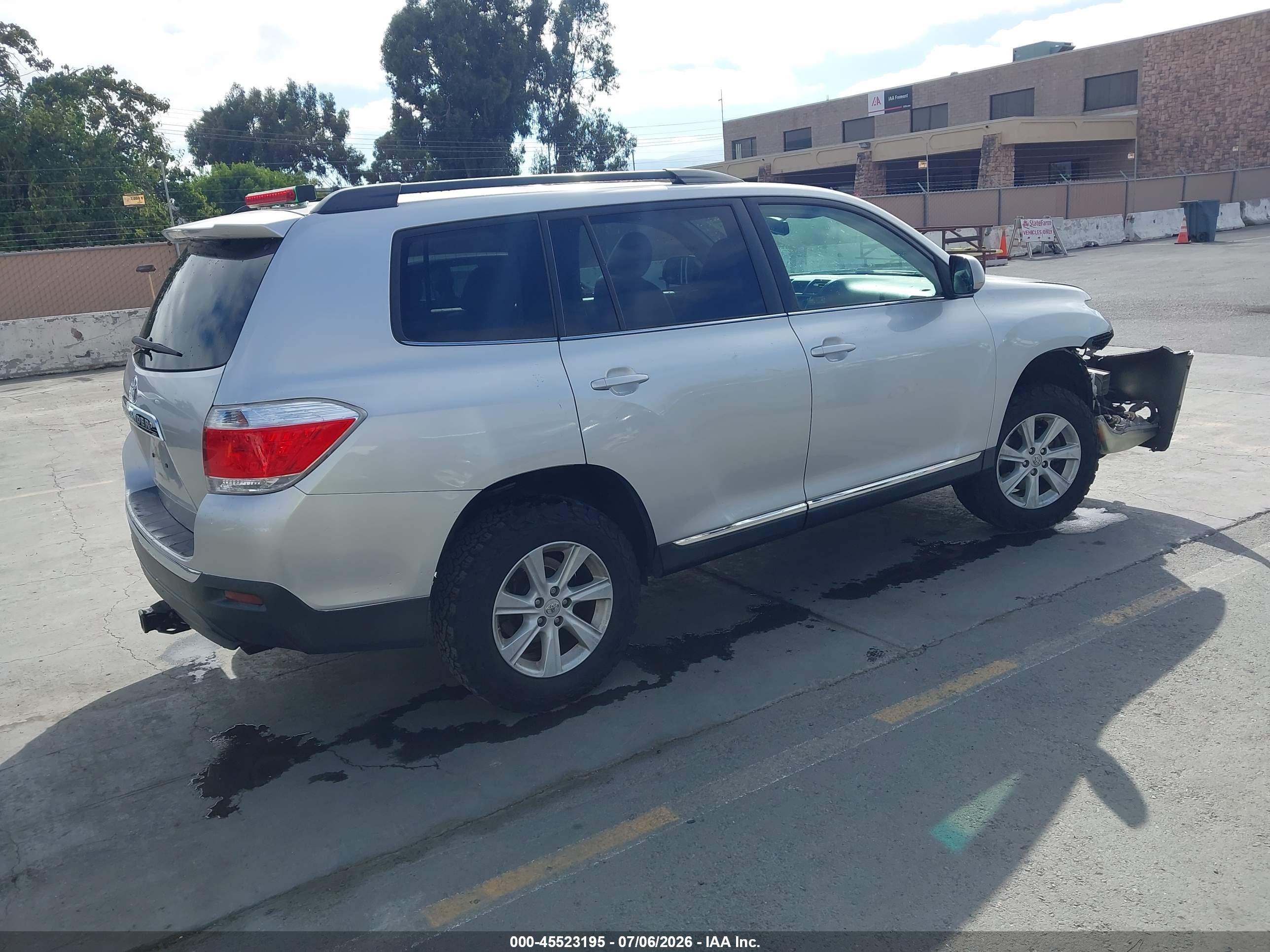 2013 Toyota Highlander Se V6 Silver vin: 5TDZK3EH2DS114876