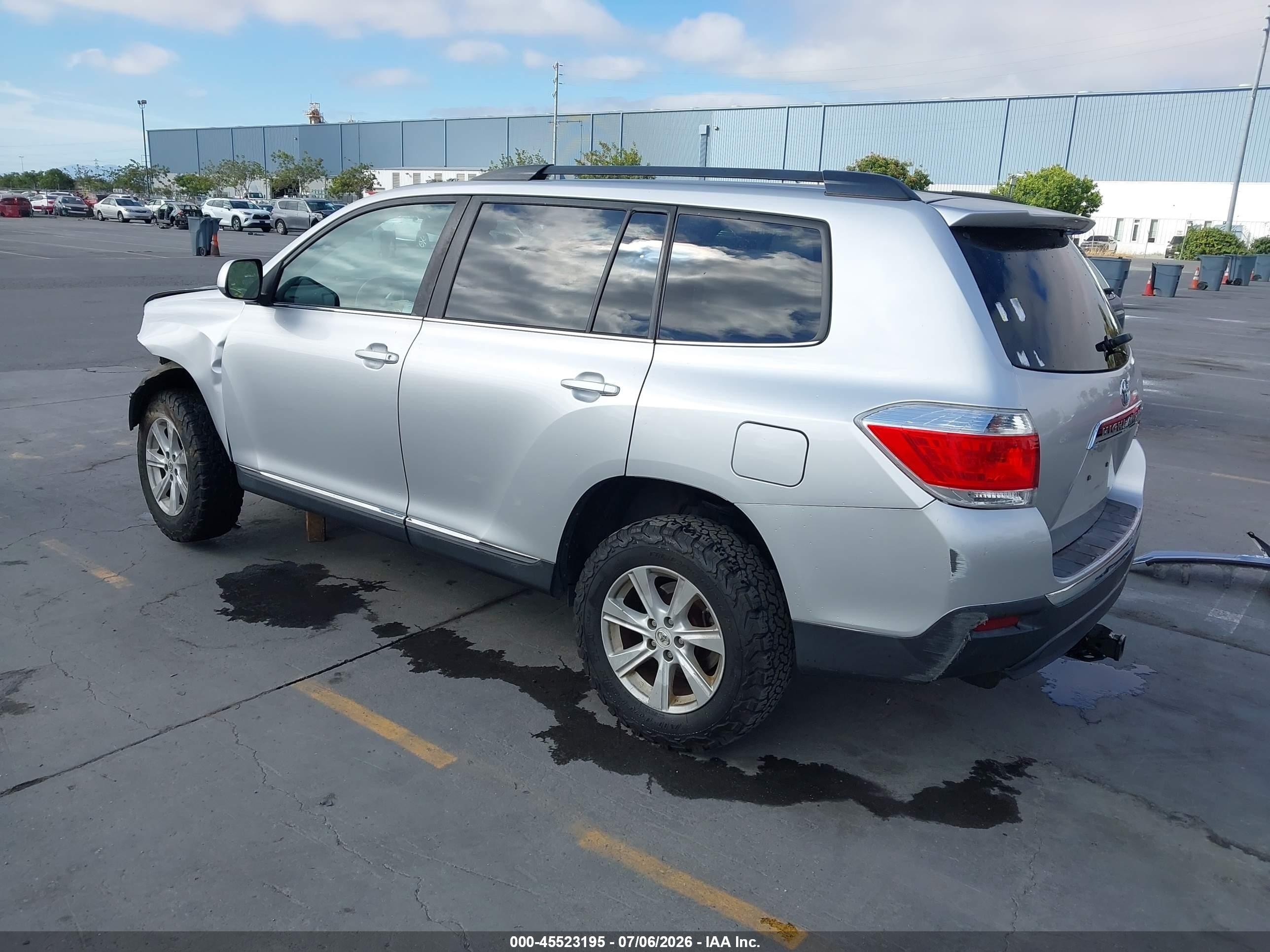 2013 Toyota Highlander Se V6 Silver vin: 5TDZK3EH2DS114876