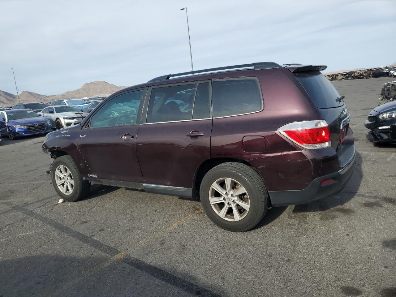 2013 Toyota Highlander Se Burgundy vin: 5TDZK3EH2DS132911