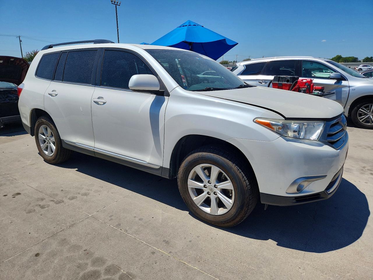2013 Toyota Highlander Se White vin: 5TDZK3EH2DS136201