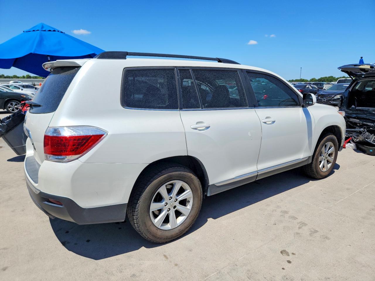 2013 Toyota Highlander Se White vin: 5TDZK3EH2DS136201