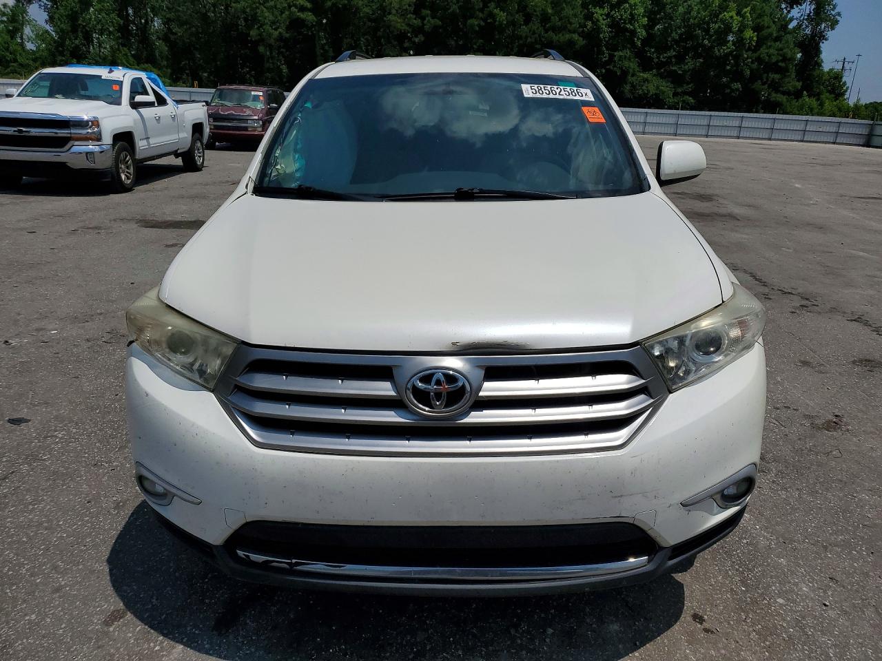 2013 Toyota Highlander Plus Белый vin: 5TDZK3EH2DS142192