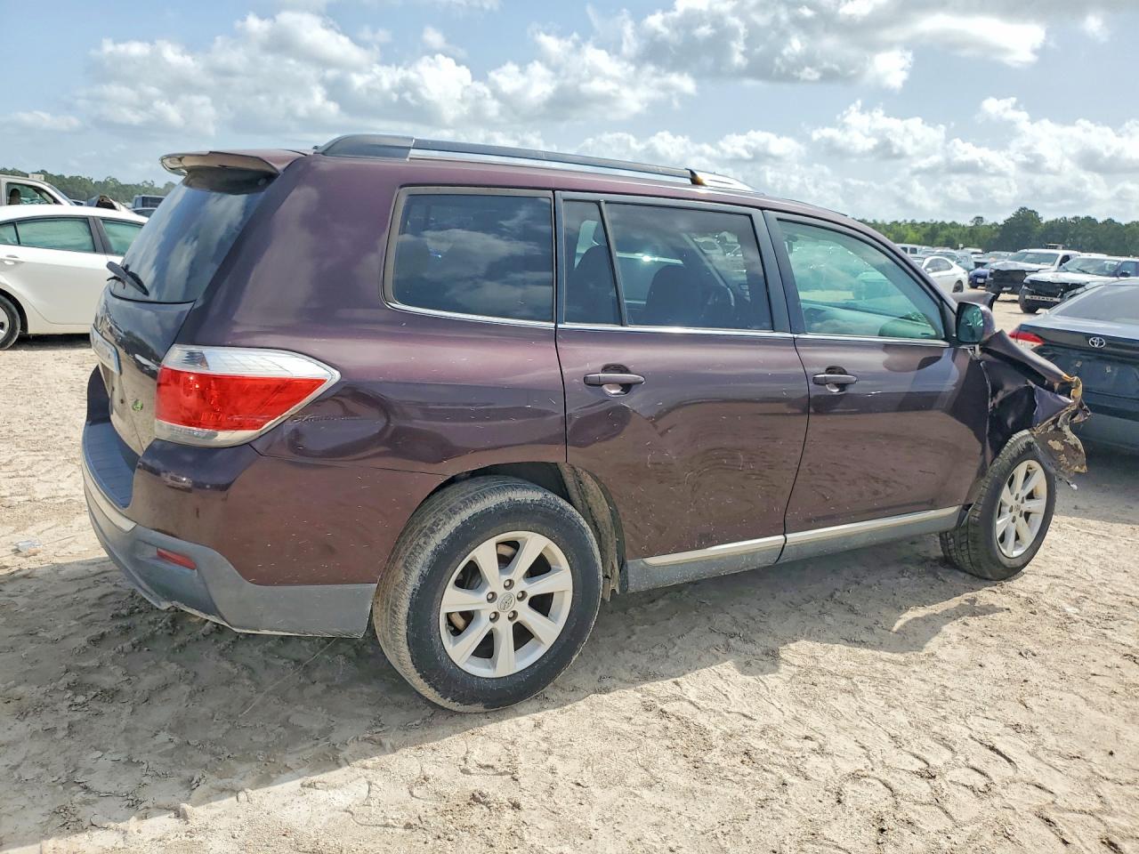 2011 Toyota Highlander Se Purple vin: 5TDZK3EH3BS041093