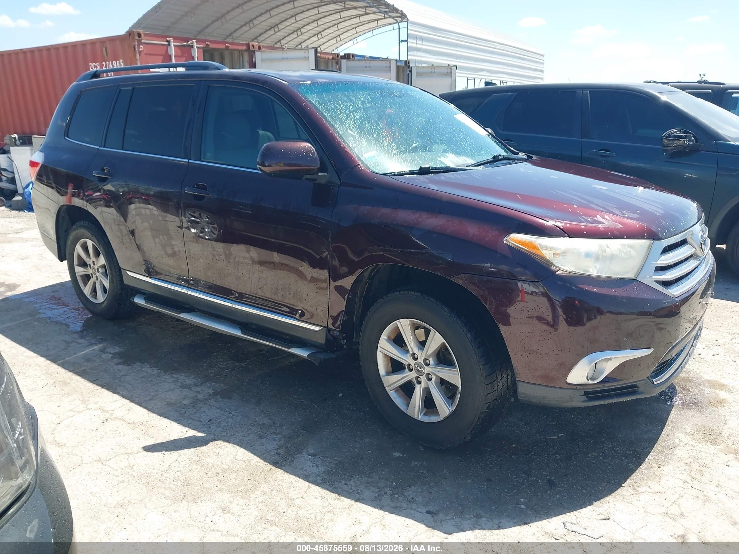 2011 Toyota Highlander Se V6 Burgundy vin: 5TDZK3EH3BS044270