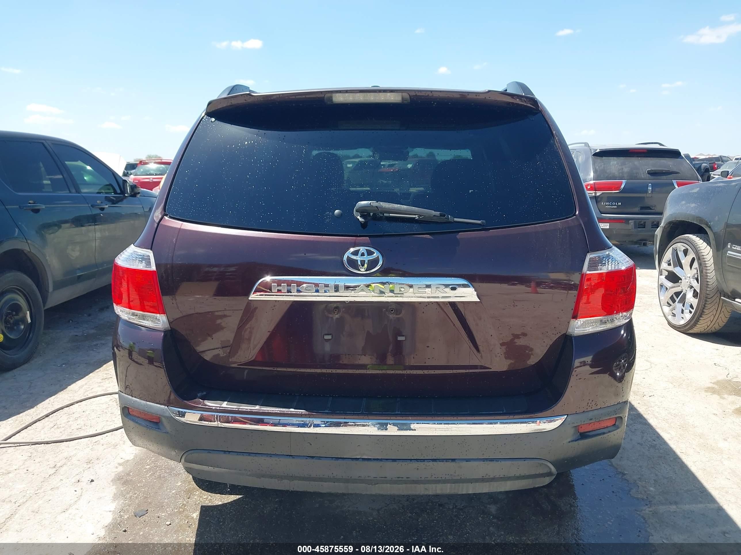 2011 Toyota Highlander Se V6 Burgundy vin: 5TDZK3EH3BS044270