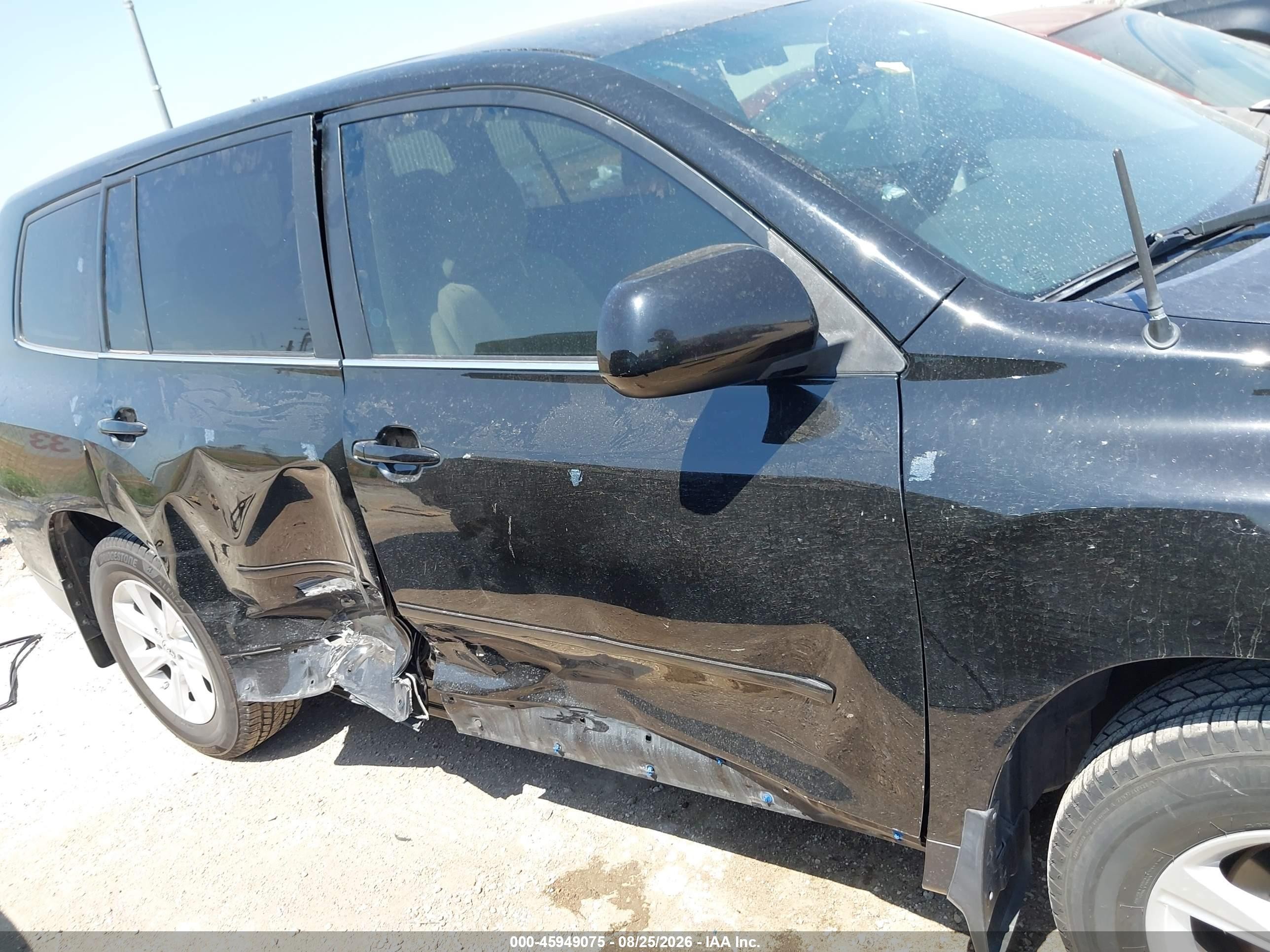 2012 Toyota Highlander Base V6 Black vin: 5TDZK3EH3CS050765