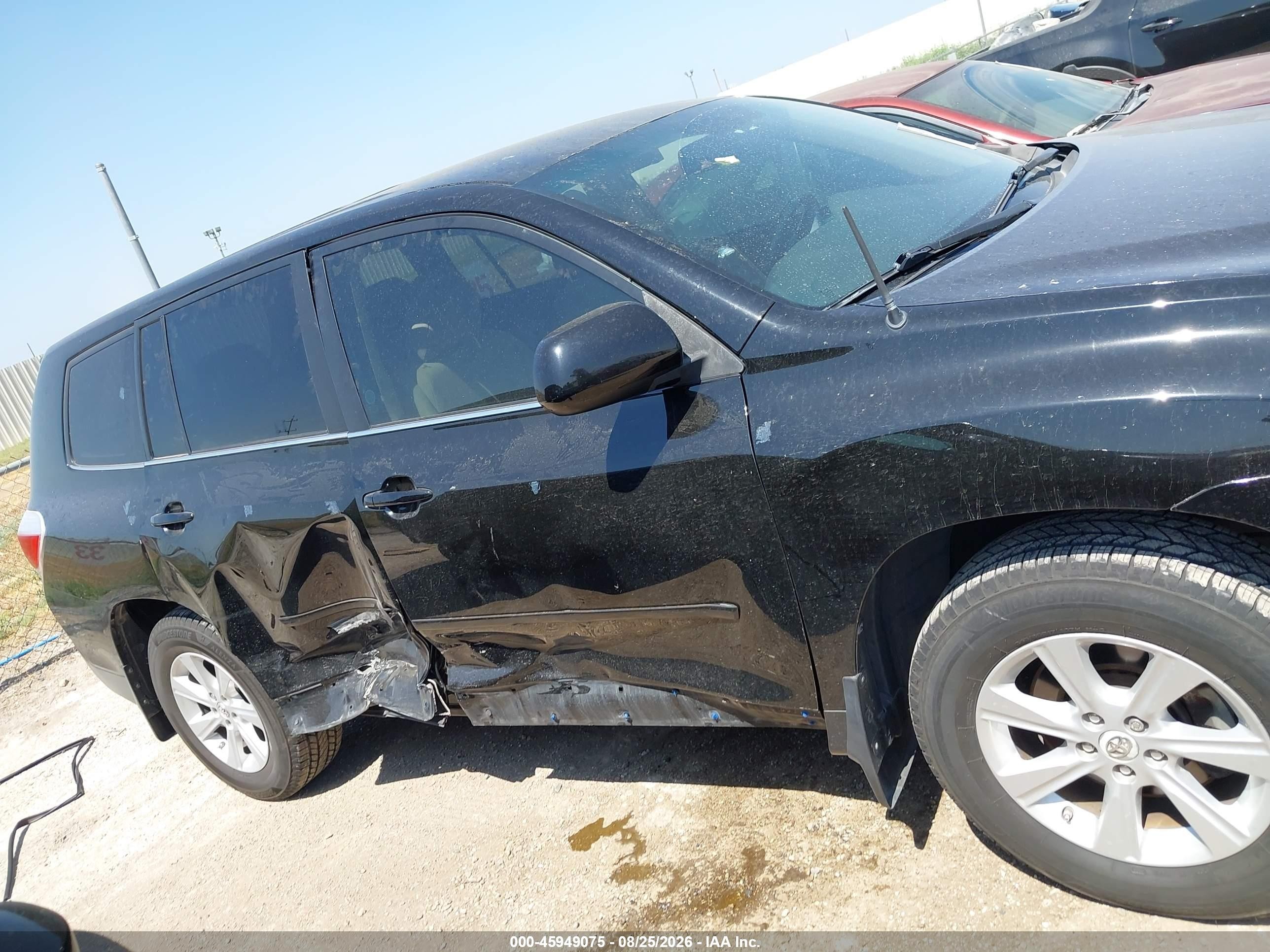 2012 Toyota Highlander Base V6 Black vin: 5TDZK3EH3CS050765