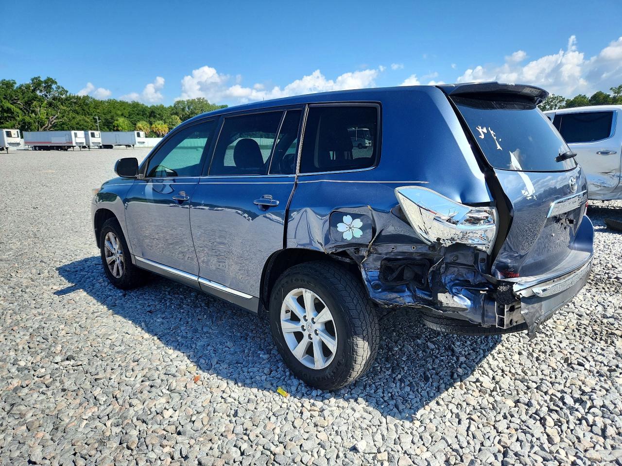 2012 Toyota Highlander Base Синий vin: 5TDZK3EH3CS052998