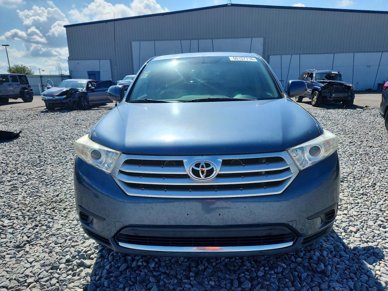 2012 Toyota Highlander Base Синий vin: 5TDZK3EH3CS052998