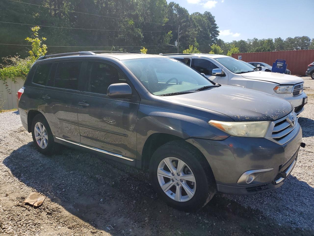 2012 Toyota Highlander Se Gray vin: 5TDZK3EH3CS077531