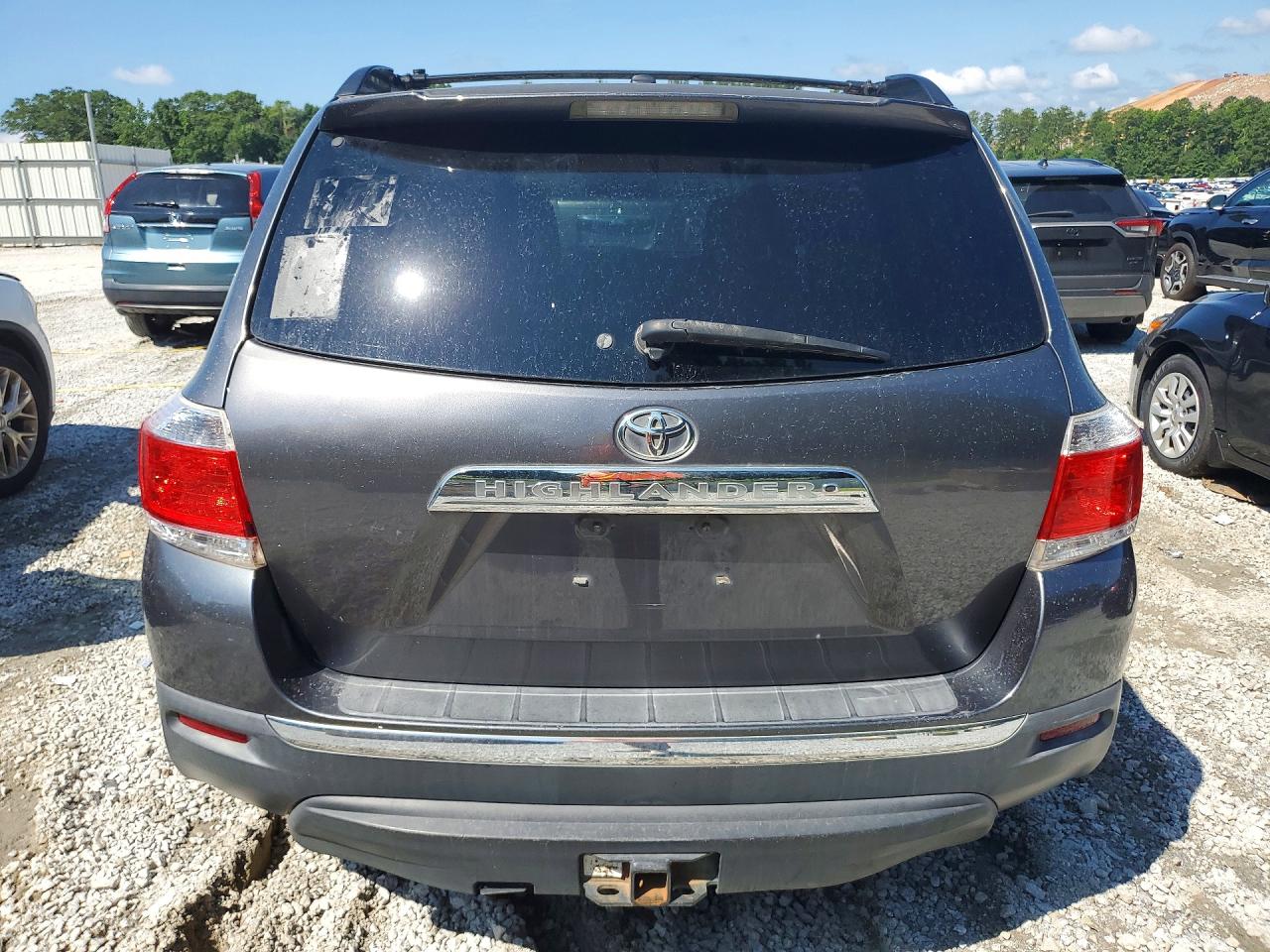 2012 Toyota Highlander Se Gray vin: 5TDZK3EH3CS077531