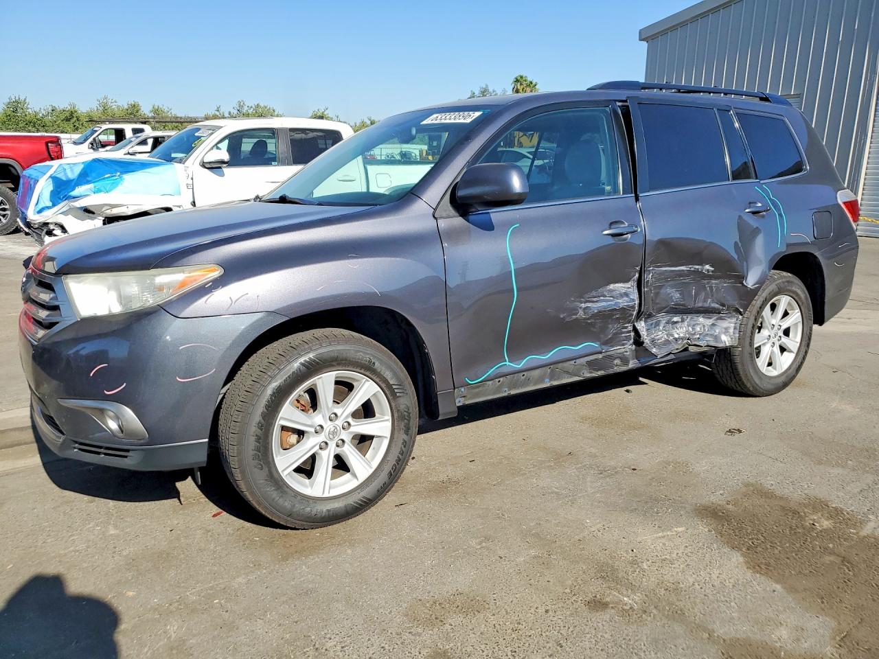 2013 Toyota Highlander Se Charcoal vin: 5TDZK3EH3DS090894