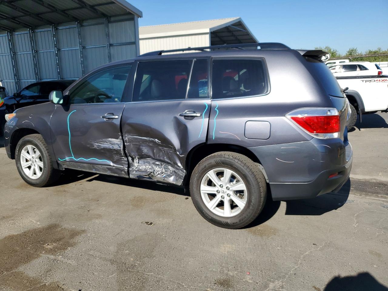 2013 Toyota Highlander Se Charcoal vin: 5TDZK3EH3DS090894
