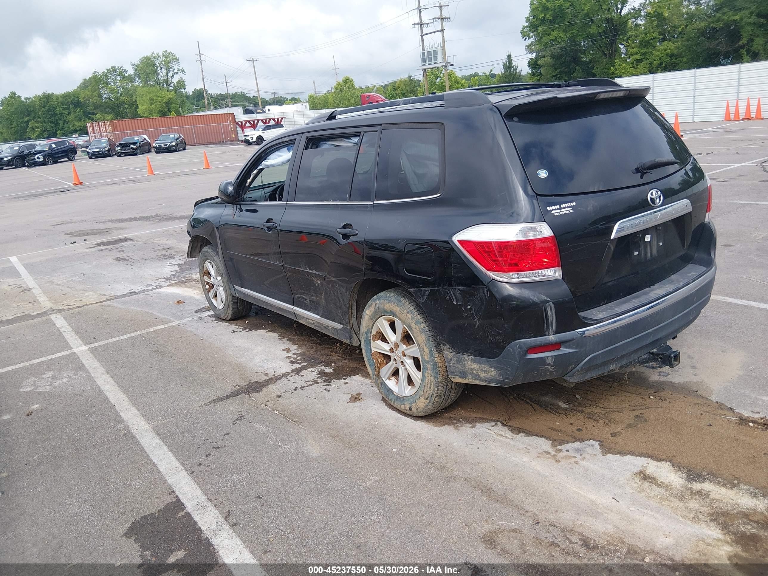 2013 Toyota Highlander Se V6 Black vin: 5TDZK3EH3DS121691