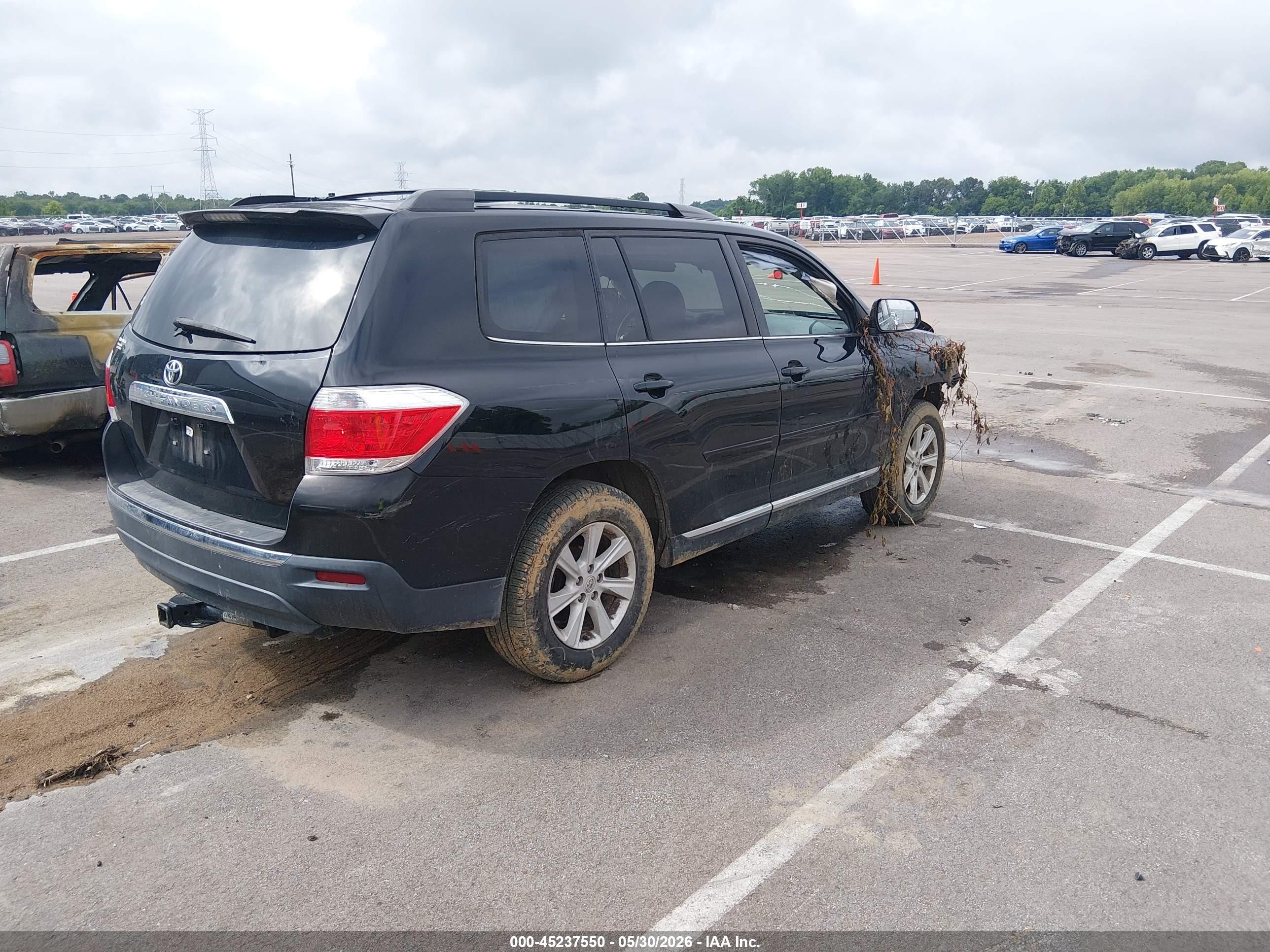 2013 Toyota Highlander Se V6 Black vin: 5TDZK3EH3DS121691