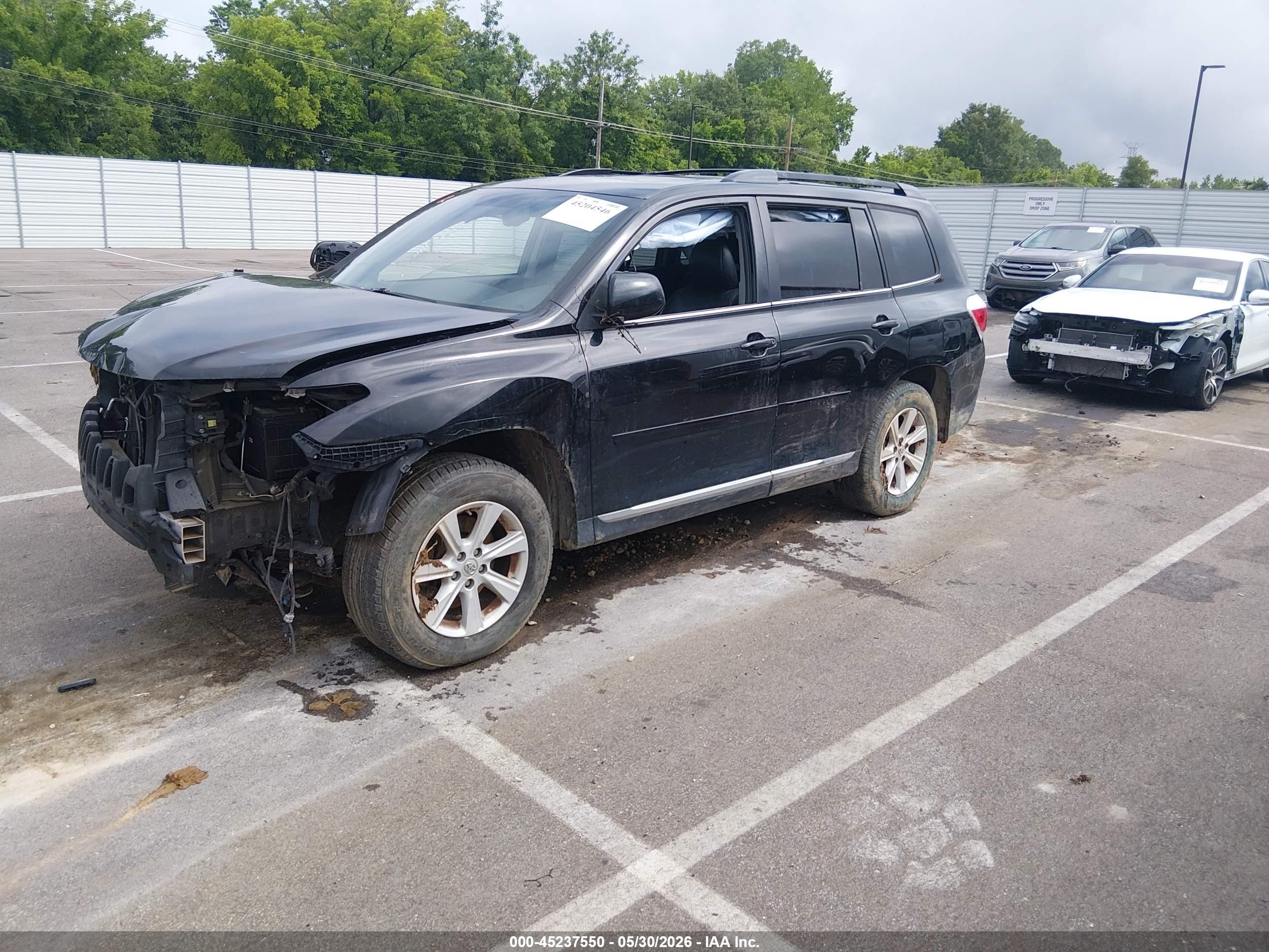 2013 Toyota Highlander Se V6 Black vin: 5TDZK3EH3DS121691