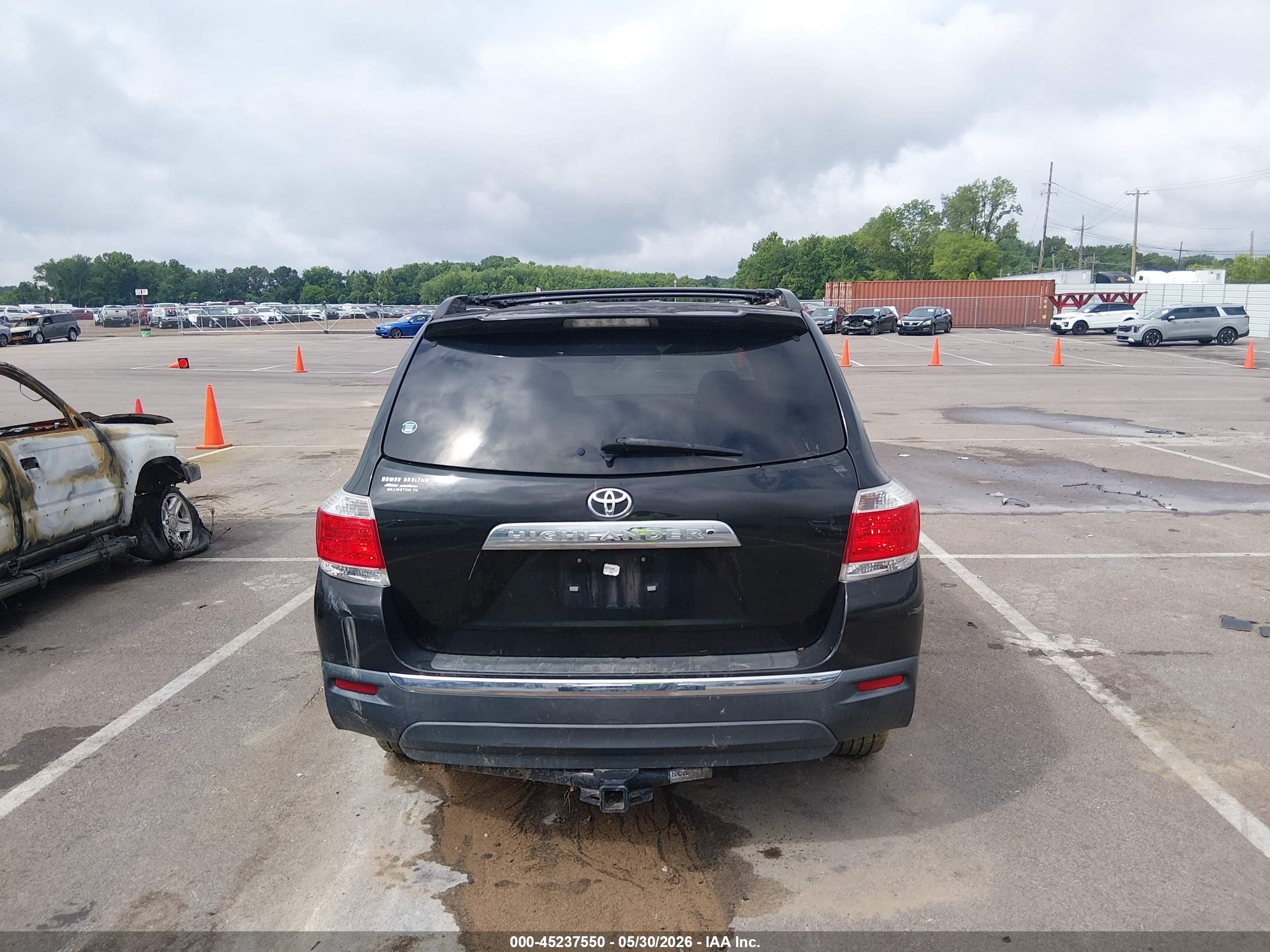 2013 Toyota Highlander Se V6 Black vin: 5TDZK3EH3DS121691