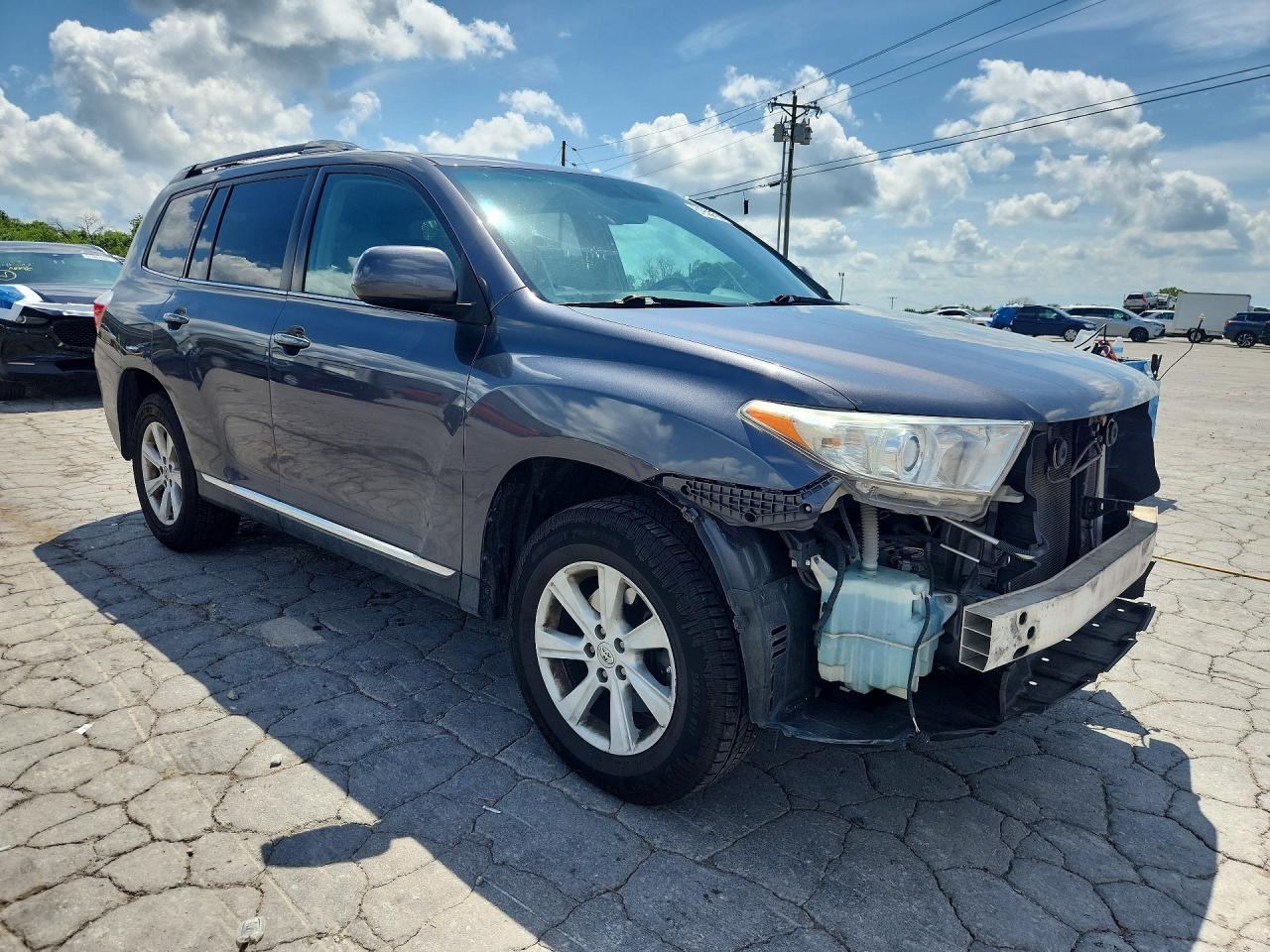 2013 Toyota Highlander Se Gray vin: 5TDZK3EH3DS126440