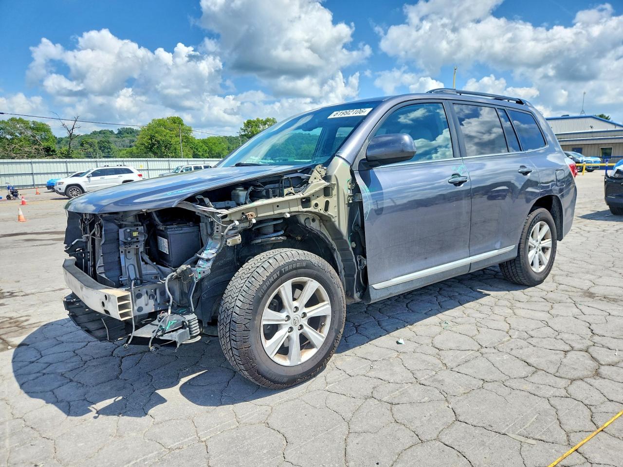 2013 Toyota Highlander Se Gray vin: 5TDZK3EH3DS126440