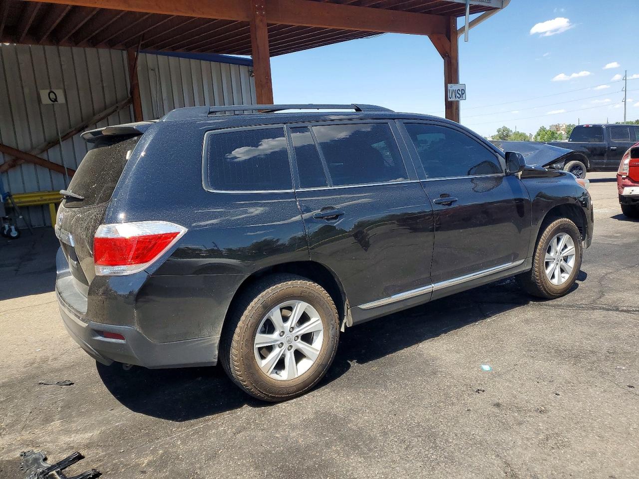 2013 Toyota Highlander Se Black vin: 5TDZK3EH3DS137888