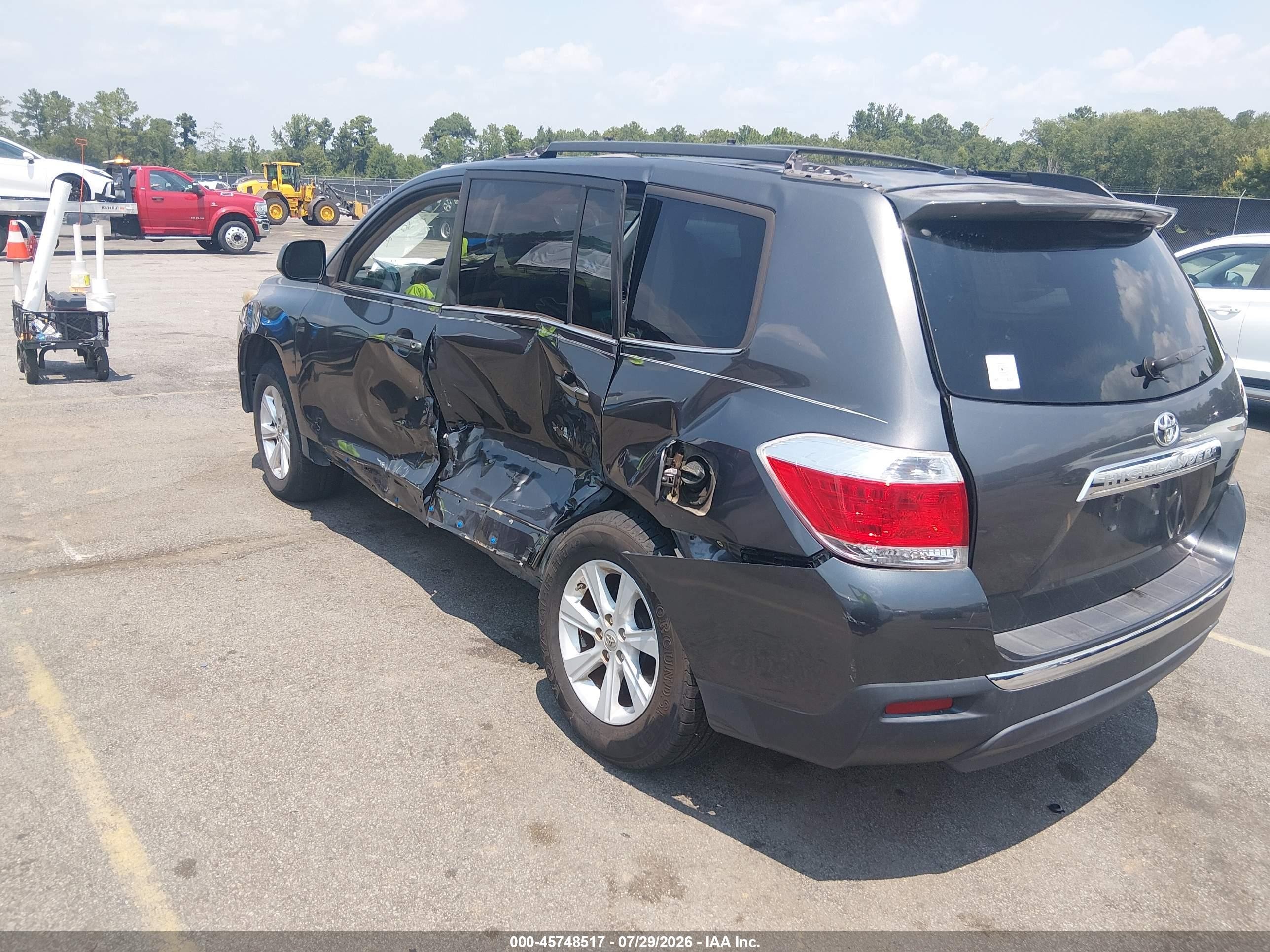 2013 Toyota Highlander Se V6 Gray vin: 5TDZK3EH3DS140726