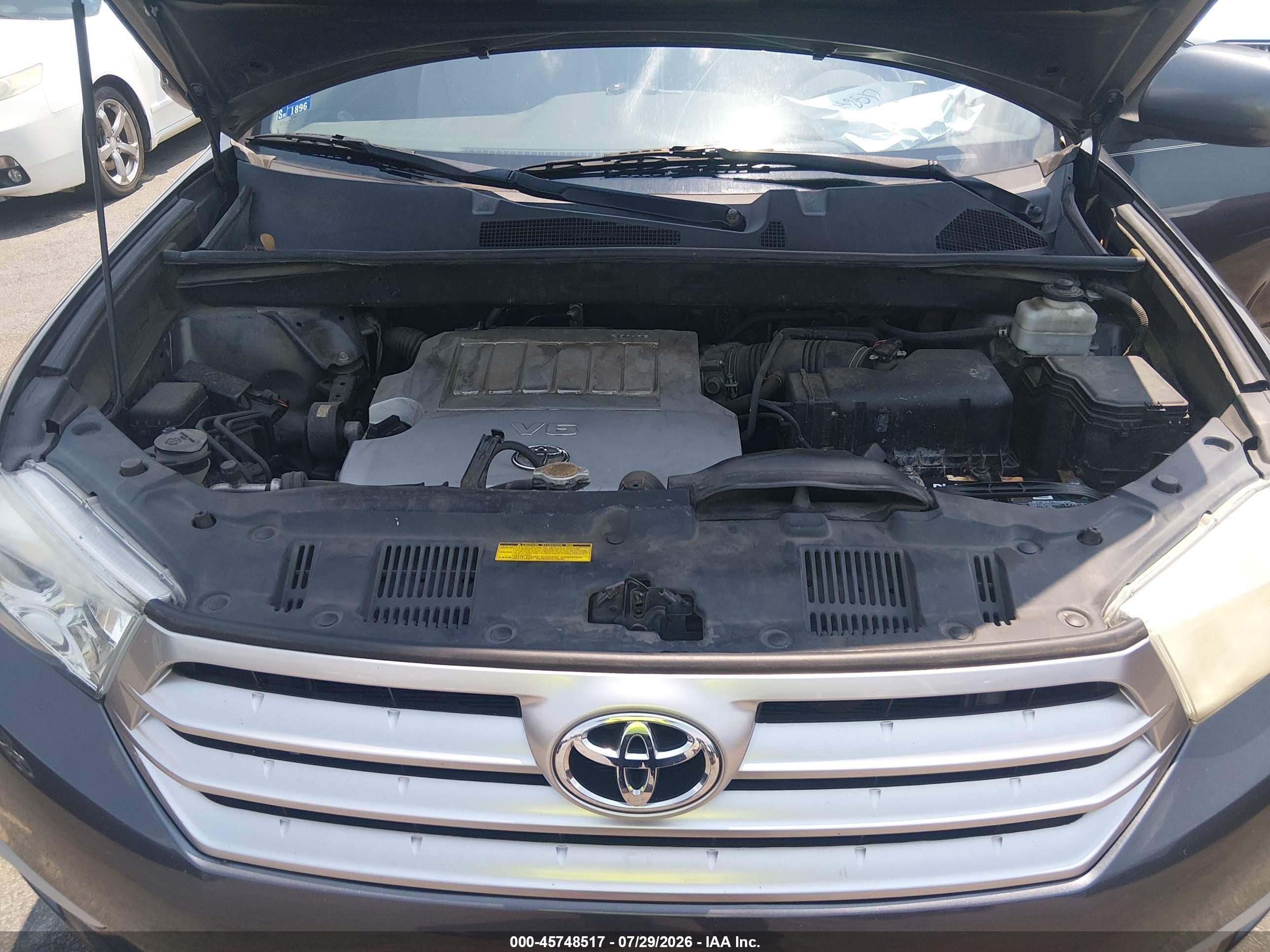 2013 Toyota Highlander Se V6 Gray vin: 5TDZK3EH3DS140726
