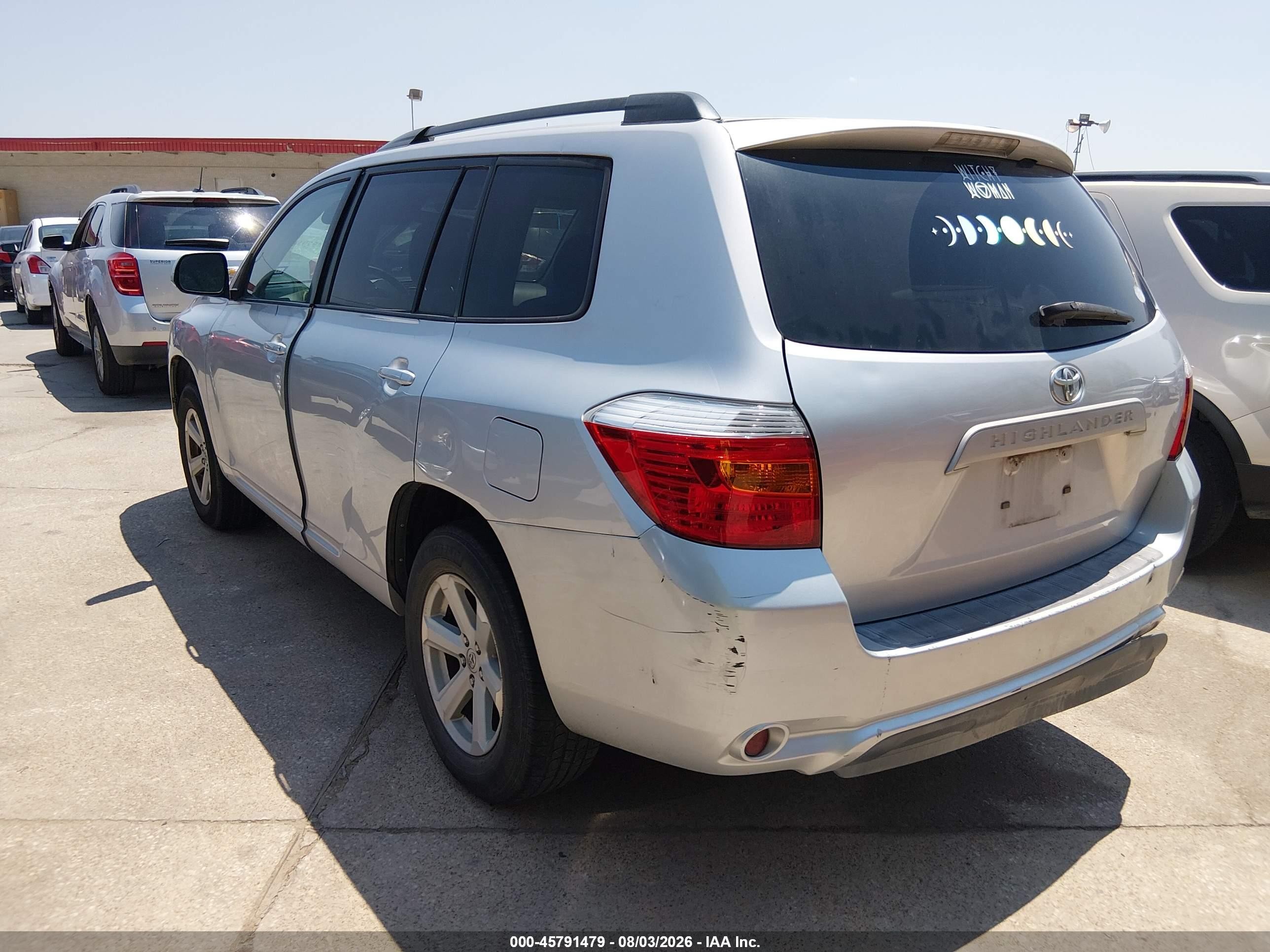2010 Toyota Highlander Base V6 Silver vin: 5TDZK3EH4AS003208