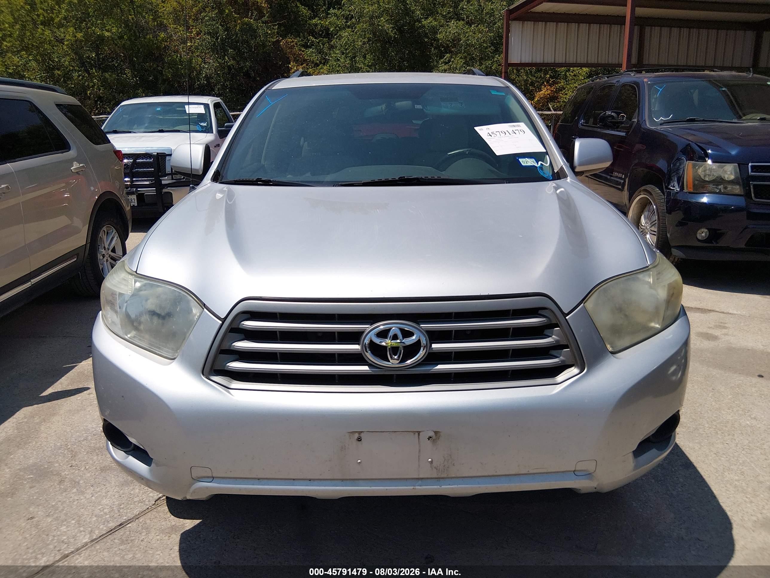 2010 Toyota Highlander Base V6 Silver vin: 5TDZK3EH4AS003208