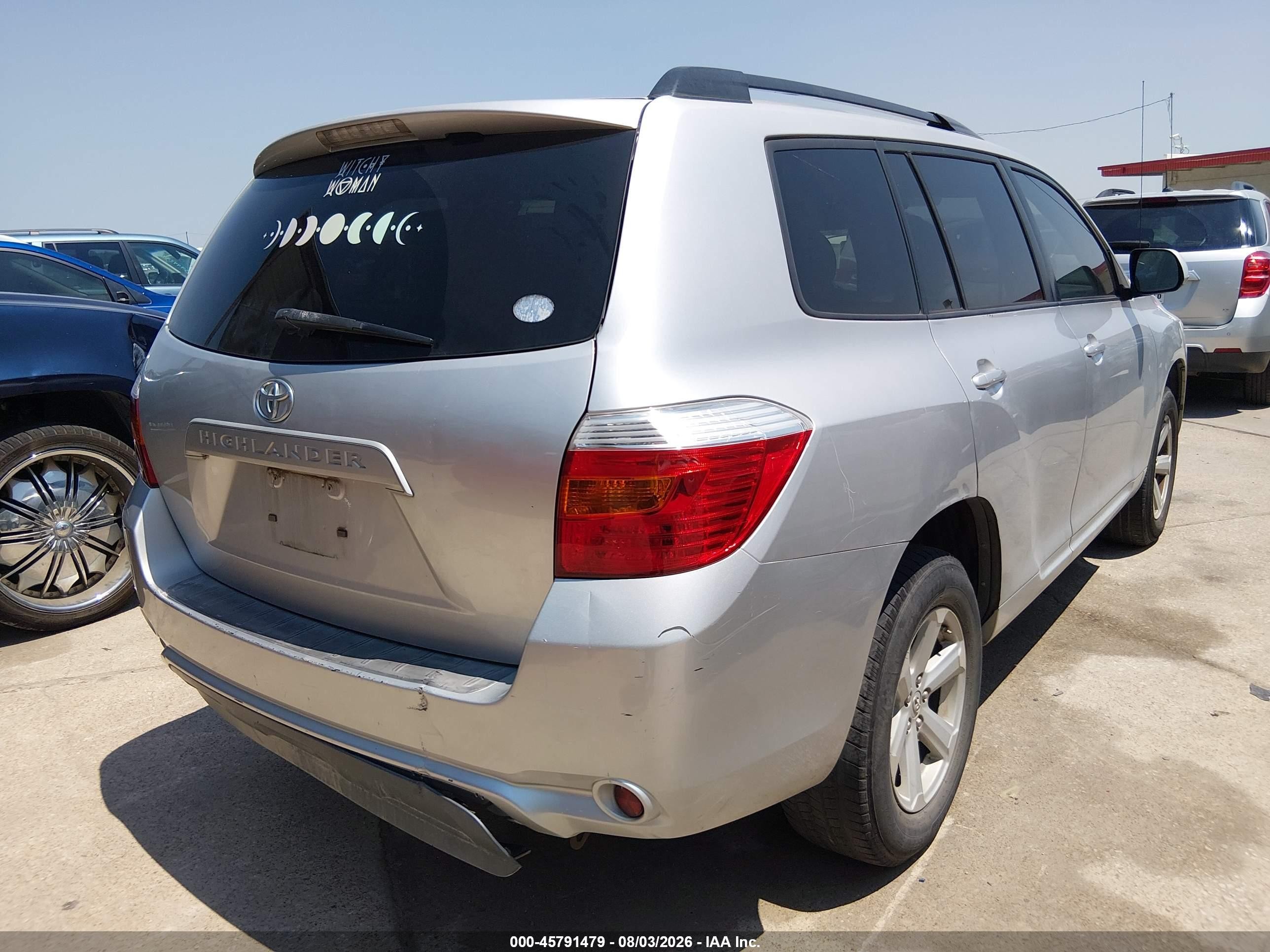 2010 Toyota Highlander Base V6 Silver vin: 5TDZK3EH4AS003208