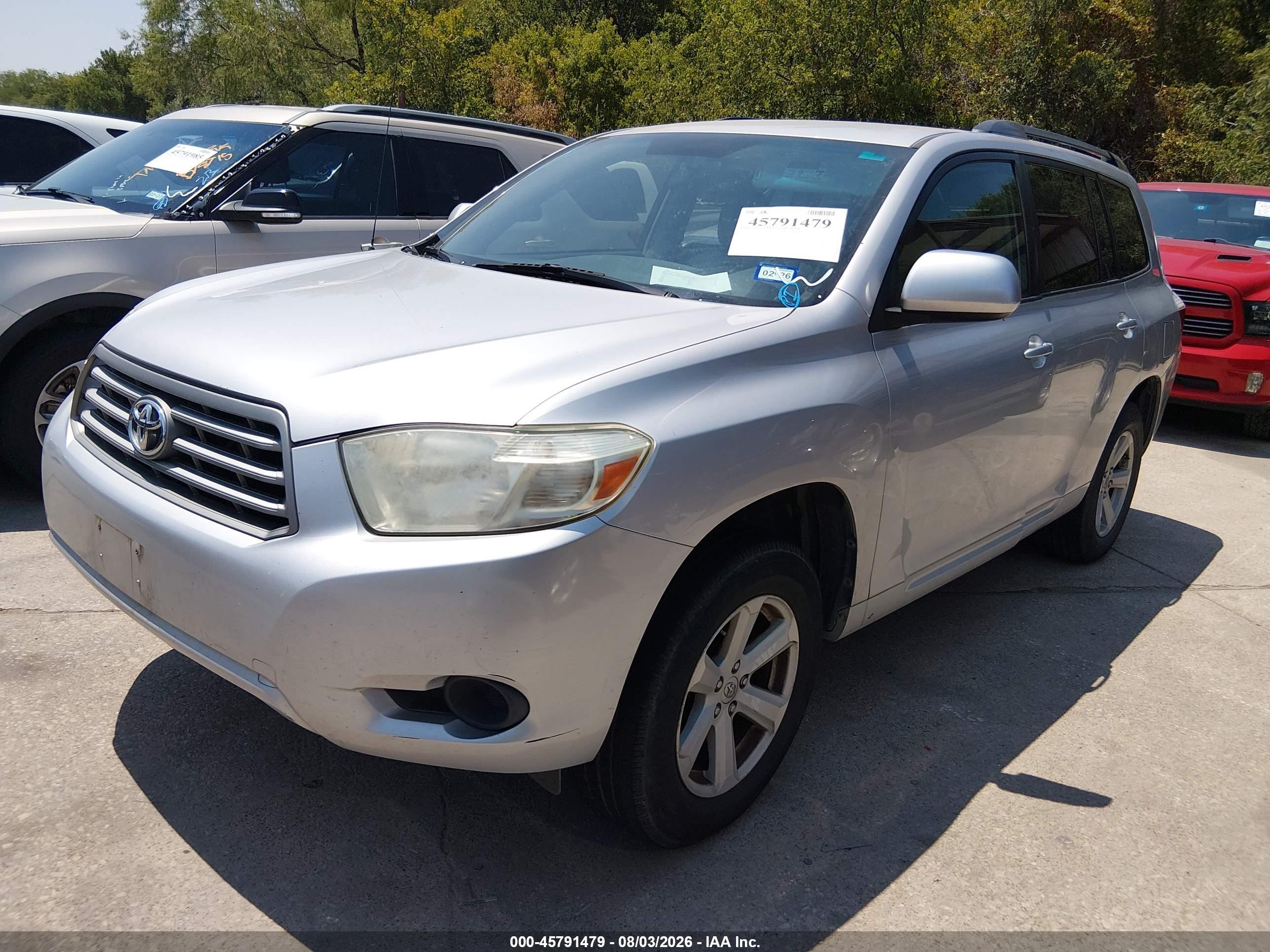 2010 Toyota Highlander Base V6 Silver vin: 5TDZK3EH4AS003208