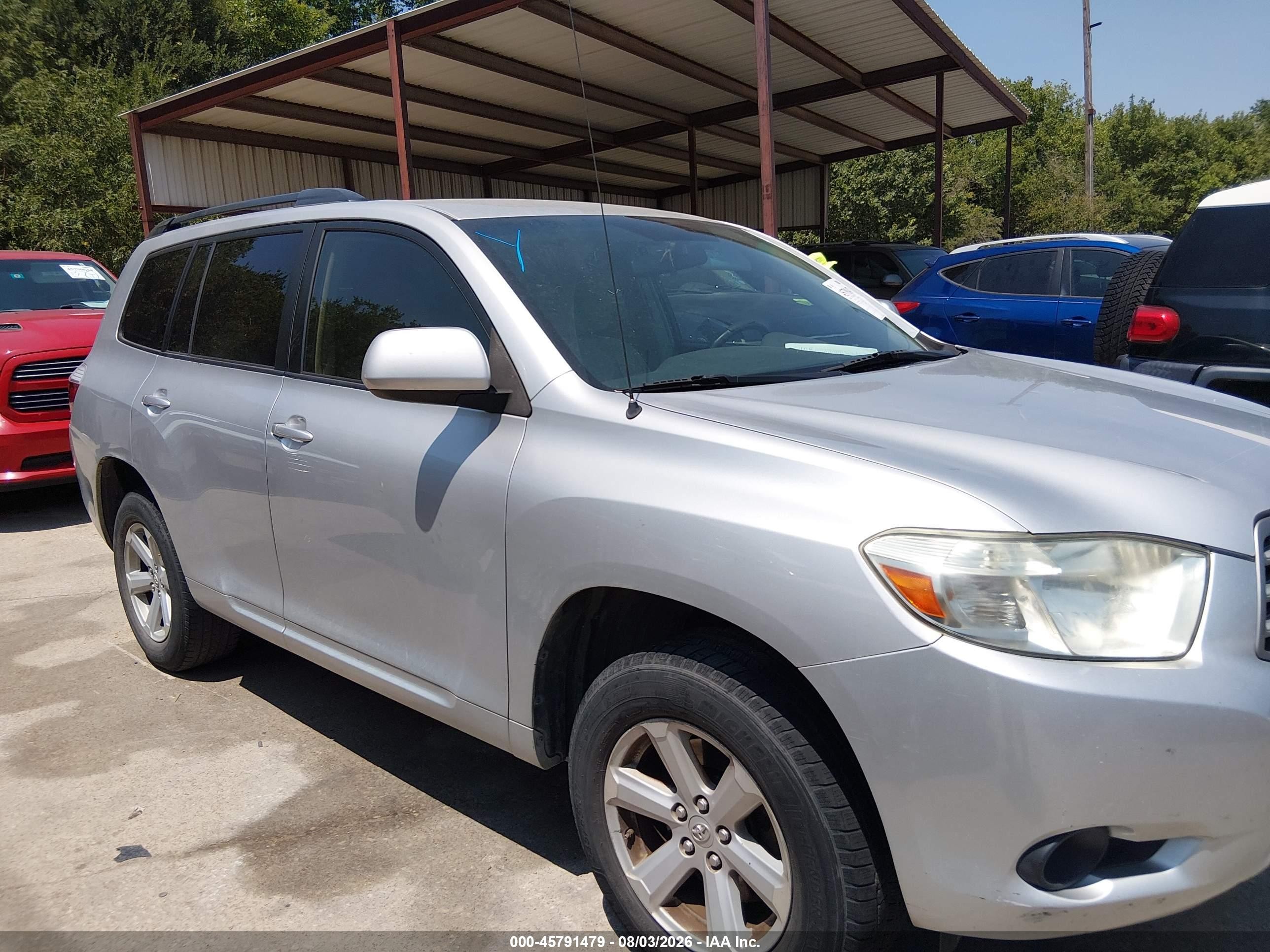 2010 Toyota Highlander Base V6 Silver vin: 5TDZK3EH4AS003208
