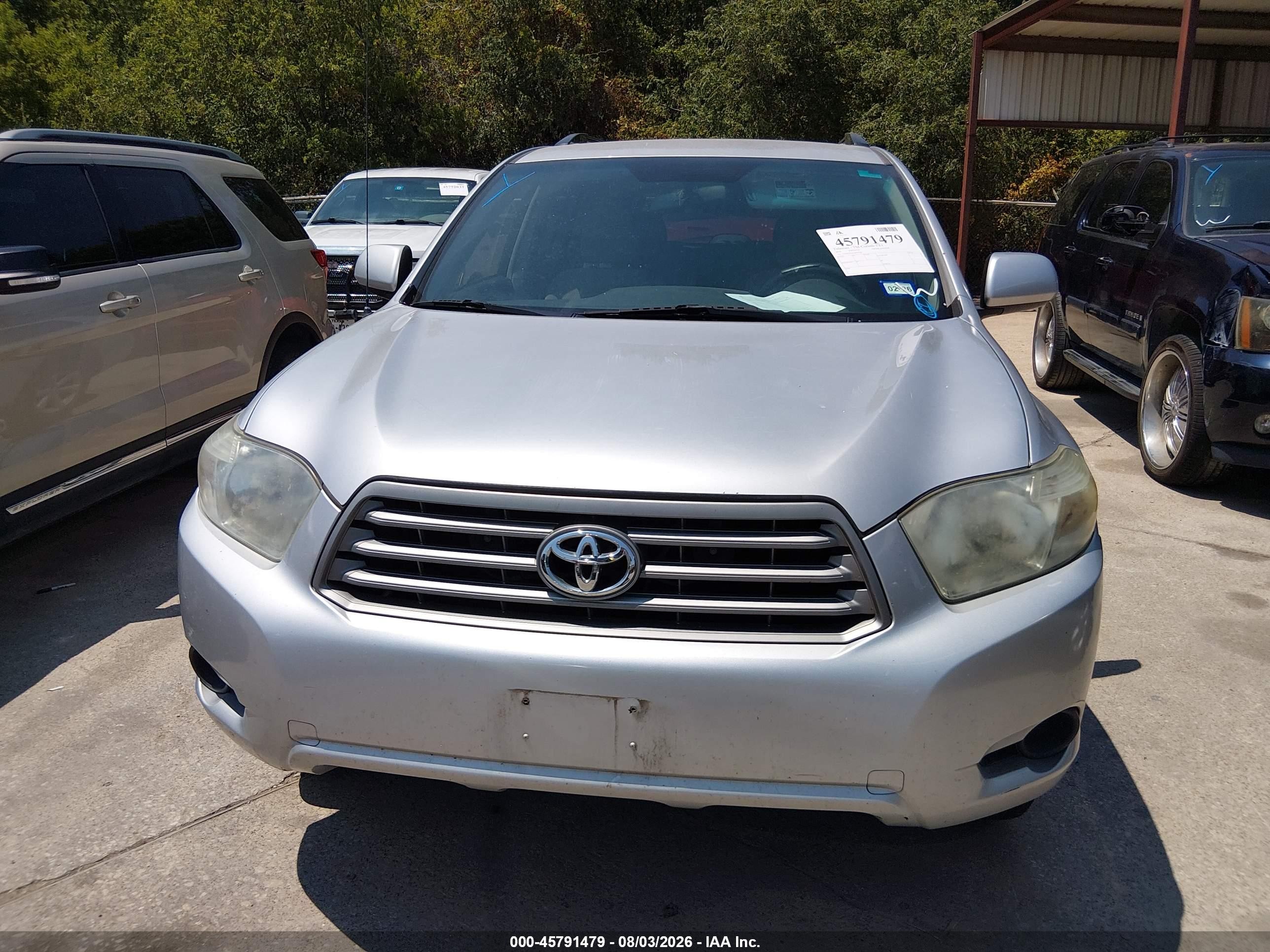 2010 Toyota Highlander Base V6 Silver vin: 5TDZK3EH4AS003208