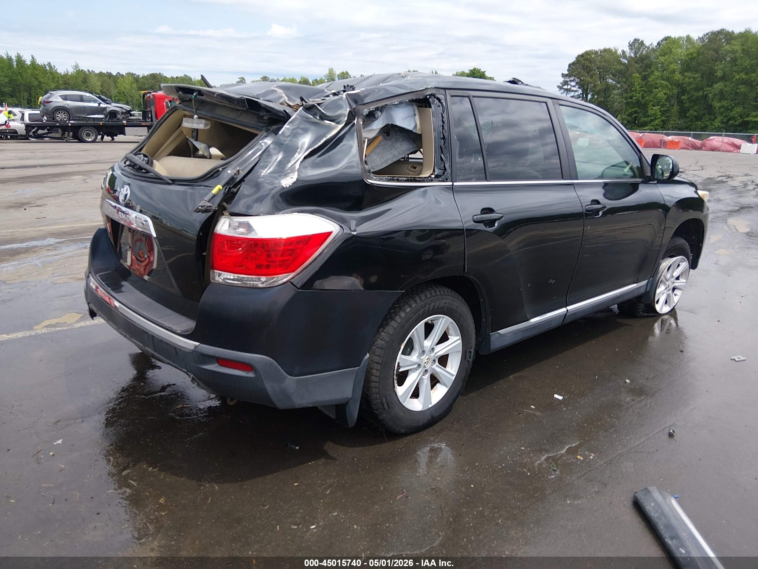 2011 Toyota Highlander Base V6 Black vin: 5TDZK3EH4BS049025