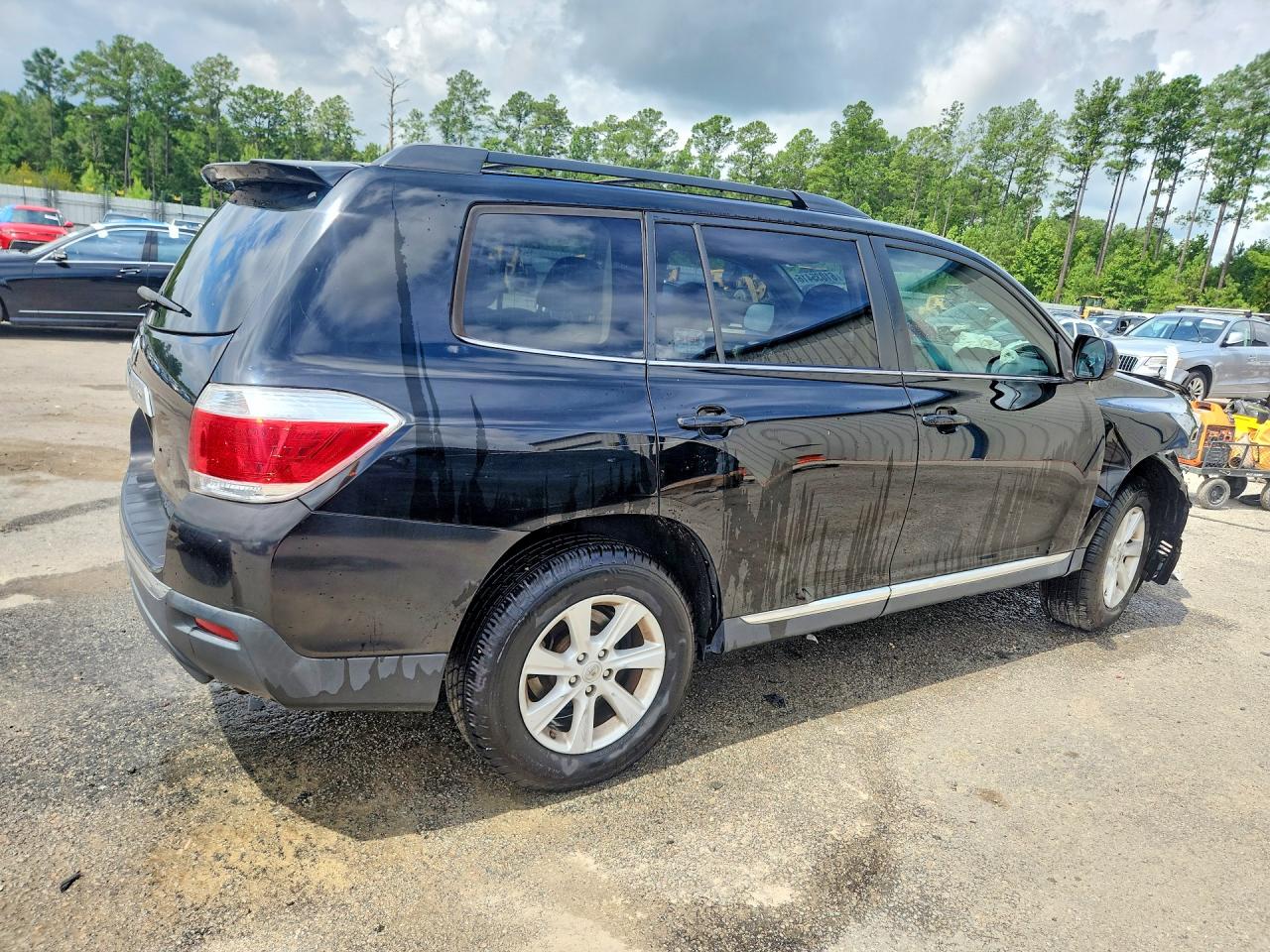 2012 Toyota Highlander Base Black vin: 5TDZK3EH4CS067817
