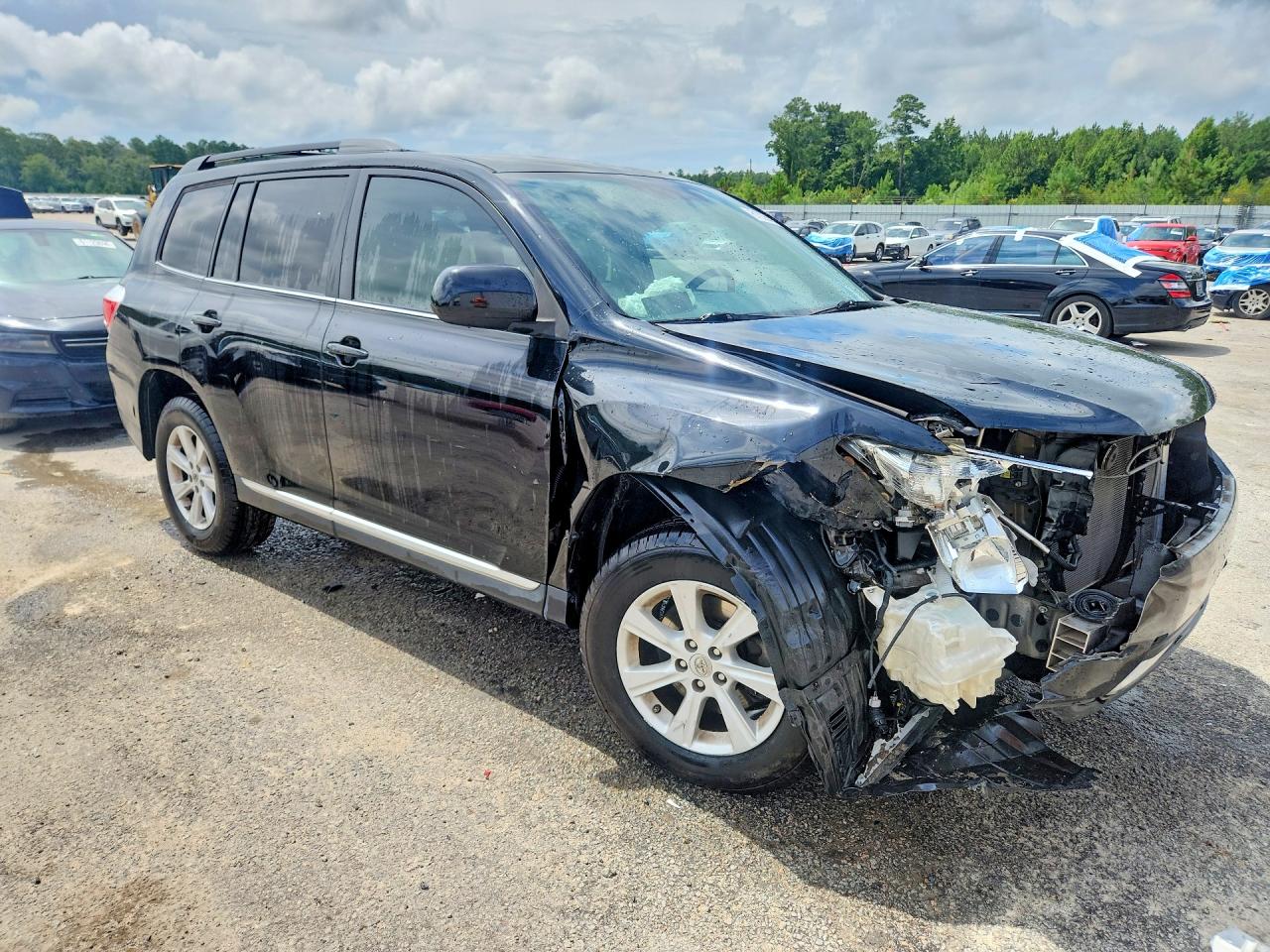 2012 Toyota Highlander Base Black vin: 5TDZK3EH4CS067817